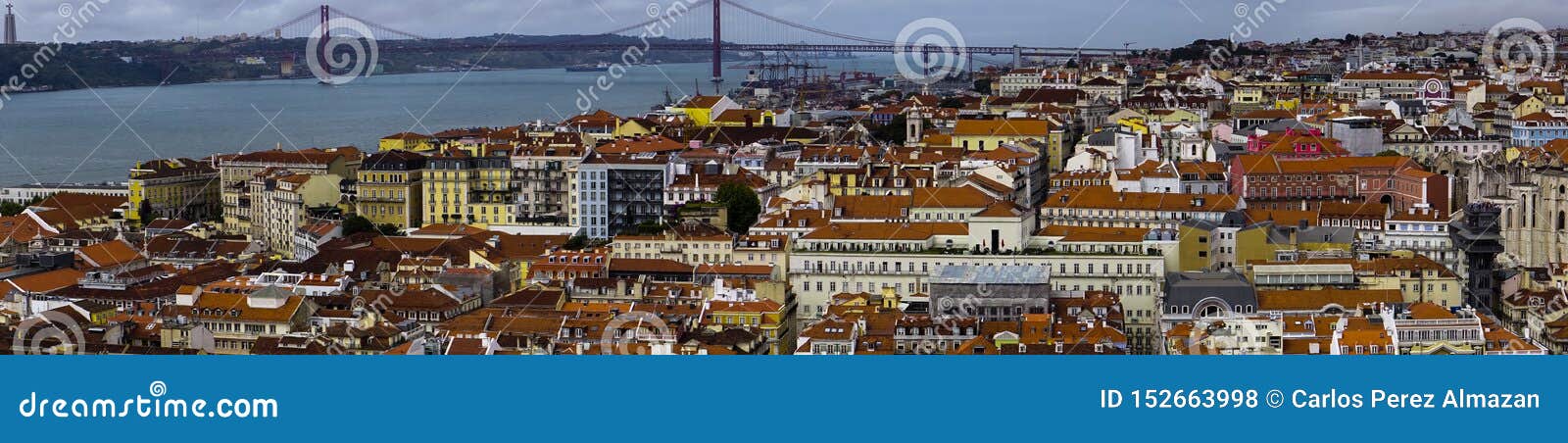 vista a la ciudad de lisboa, portugal. city view of lisbon, portugal