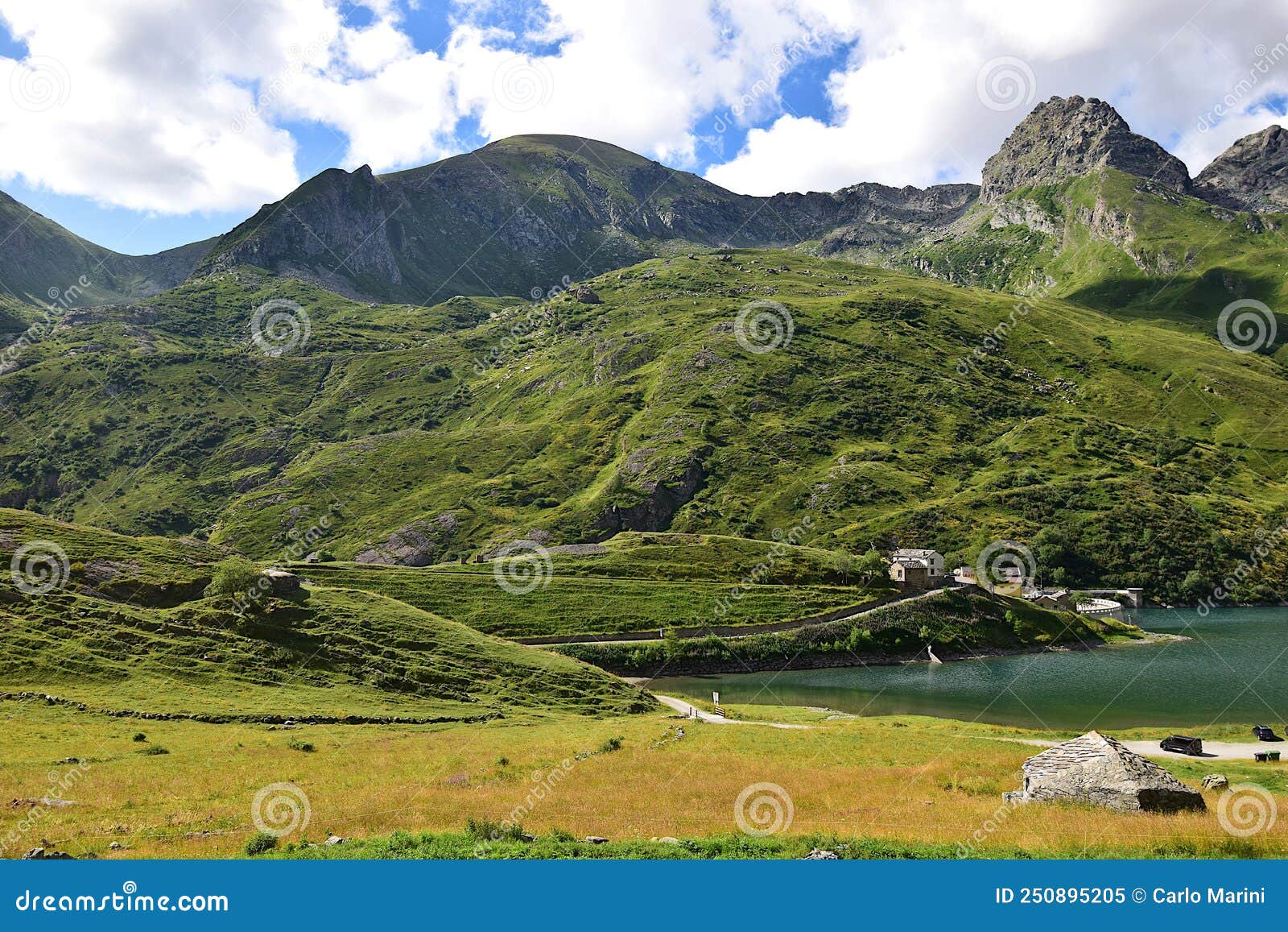 vista panoramica del lago di malciaussia