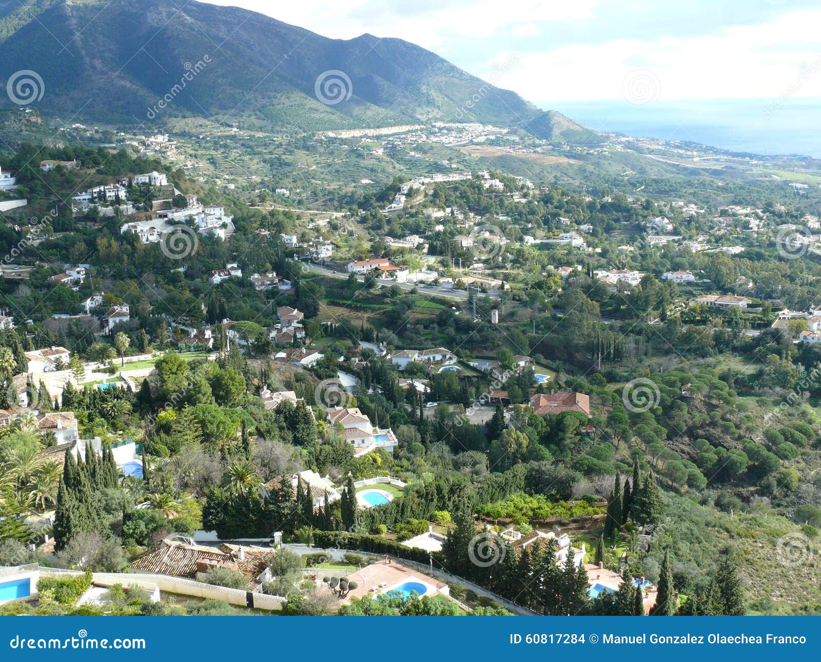 Vista Panorámica De Mijas Foto de archivo Imagen 60817284