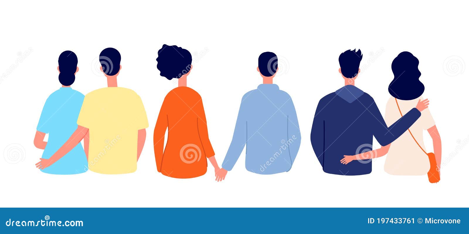 Vista Trasera De Pareja Encantadora Parejas Aisladas, Personas Enamoradas Juntas Viaja O Camina Un Hombre, Dibujos Animados Ilustración del Vector - Ilustración de retroceder, abrace: 197433761 Vista Trasera De Pareja Encantadora Parejas Aisladas, Personas Enamoradas Juntas Viaja O Camina Un Hombre, Dibujos Animados Ilustración del Vector - Ilustración de retroceder, abrace: 197433761