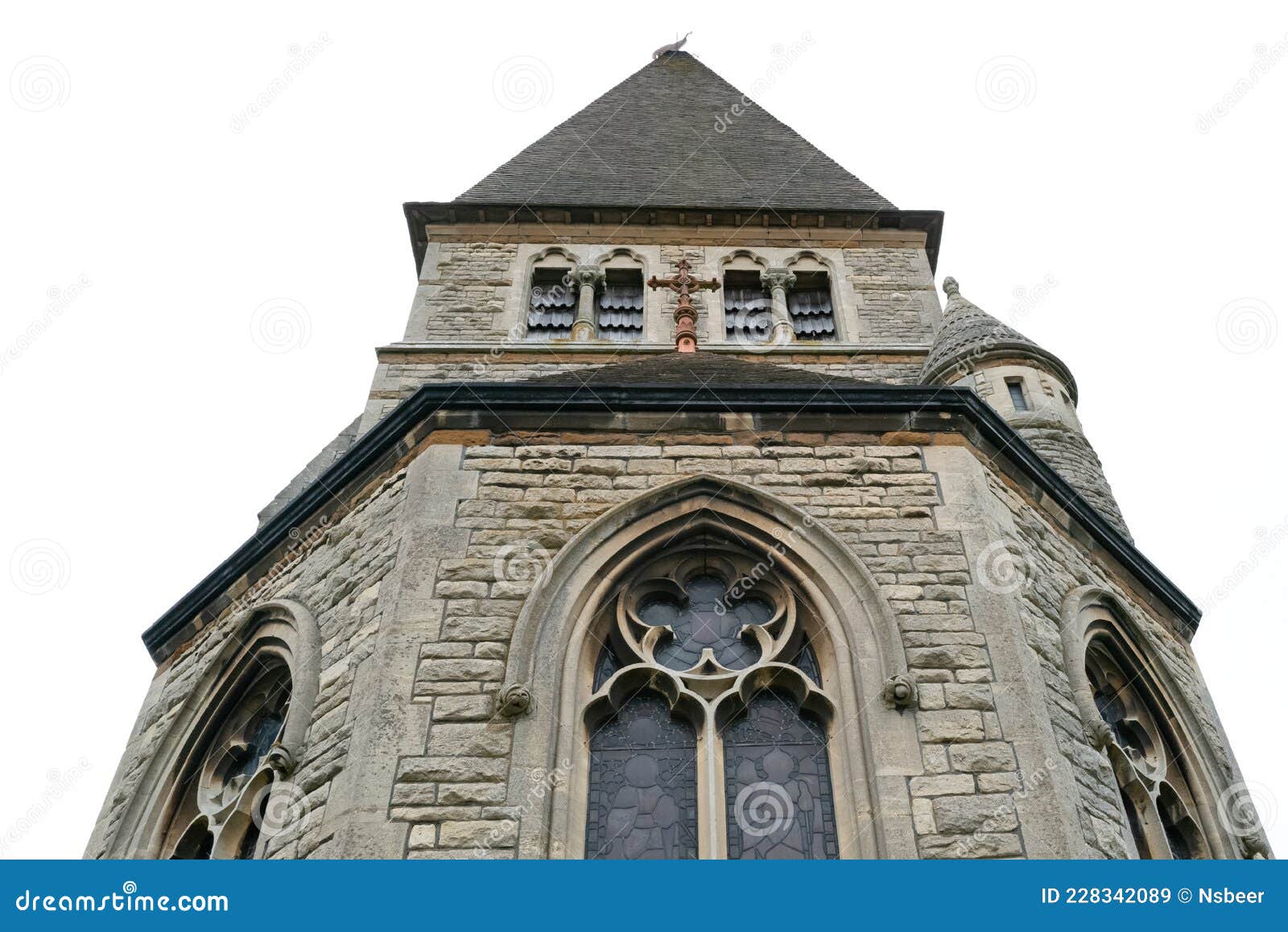 Vista Vertical De Una Iglesia Medieval Muy Antigua. Imagen de archivo  editorial - Imagen de aislado, antiguo: 228342089