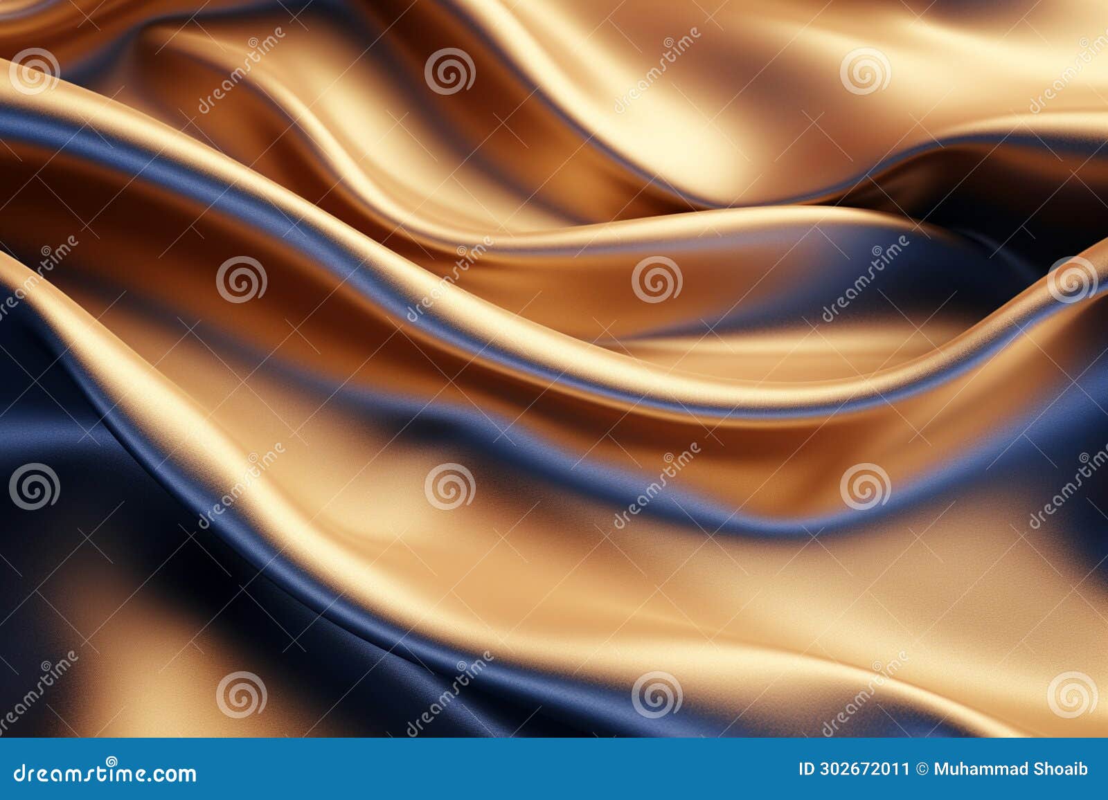 visual allure: 3d rendering of a dynamic flowing wave cloth background.