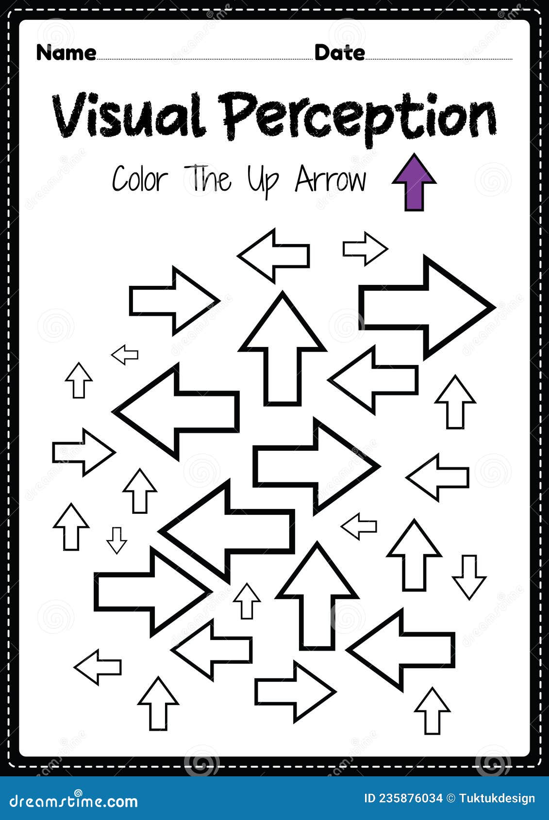 visual-perception-worksheet-skills-activity-of-occupation-therapy-arrow-recognition-for