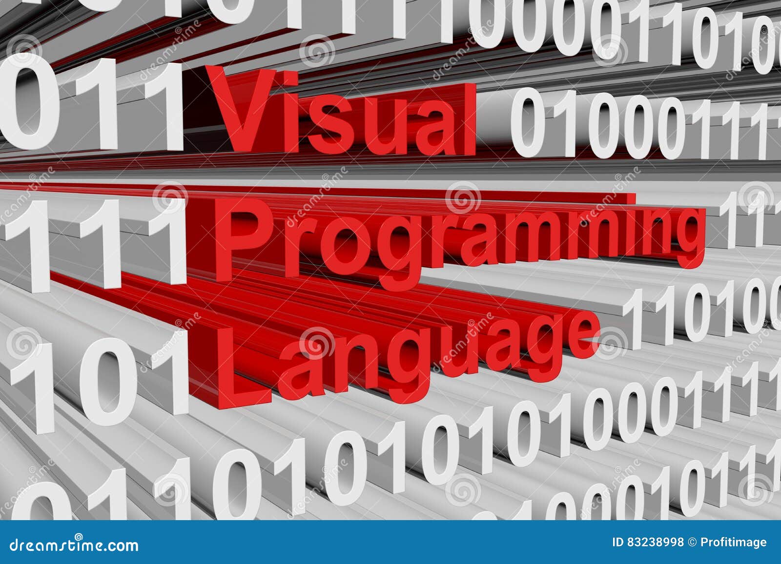 Visual programming language stock illustration illustration of binary