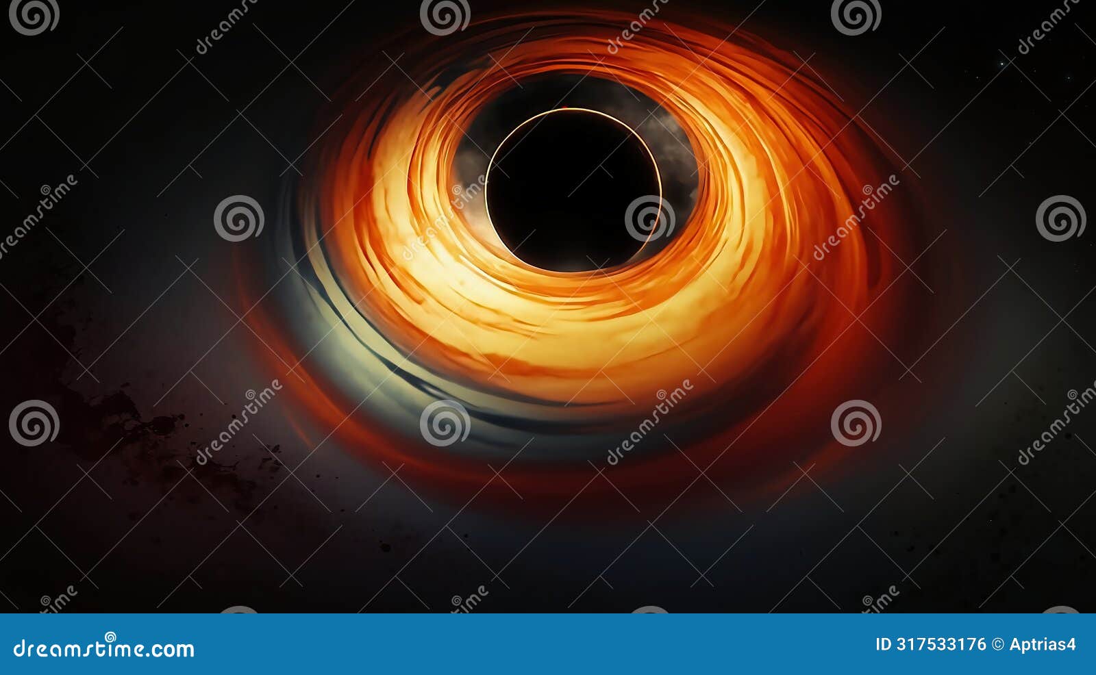 visualization of a black hole surrounded by an accretion disk in