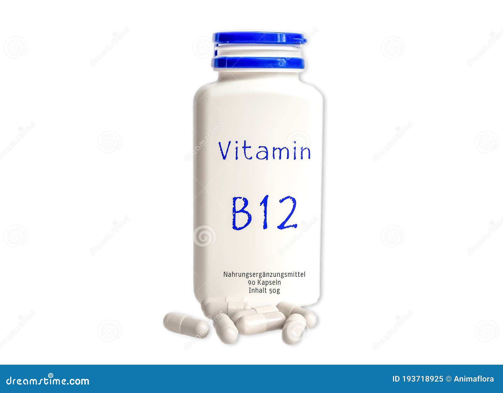 vitamin b12-dosis white background image
