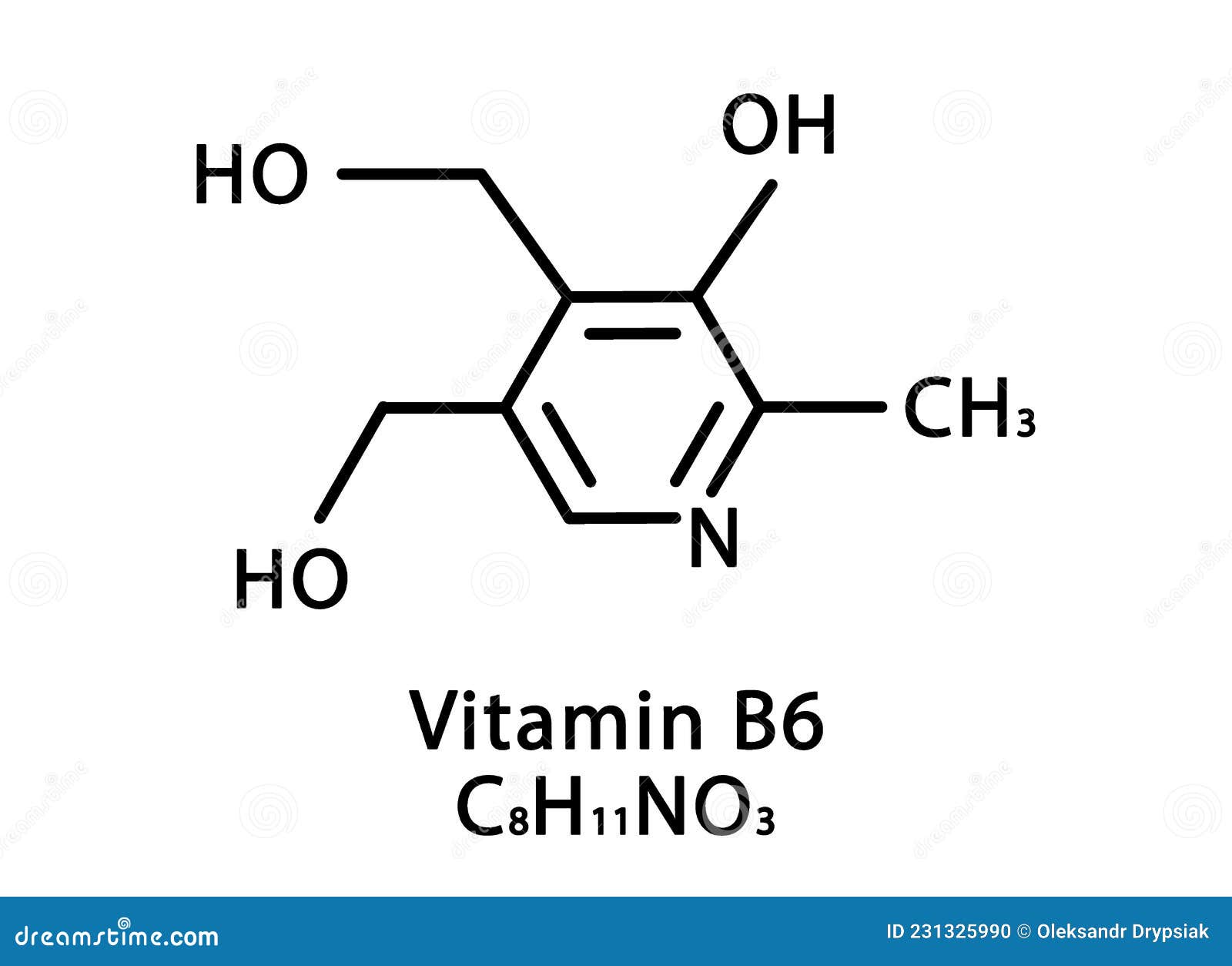 Vitamin B6 Chemical Structure