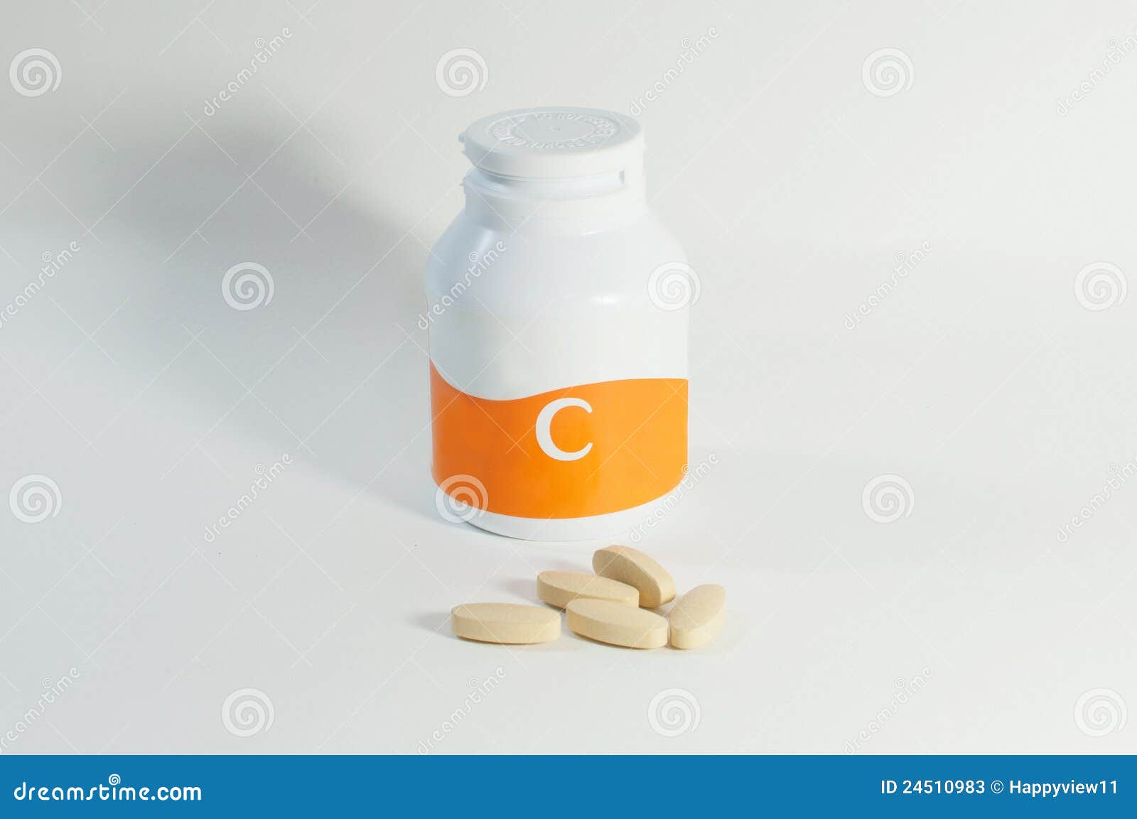 Vitamin c /pill stock image. Image of dosage, contraceptive 24510983