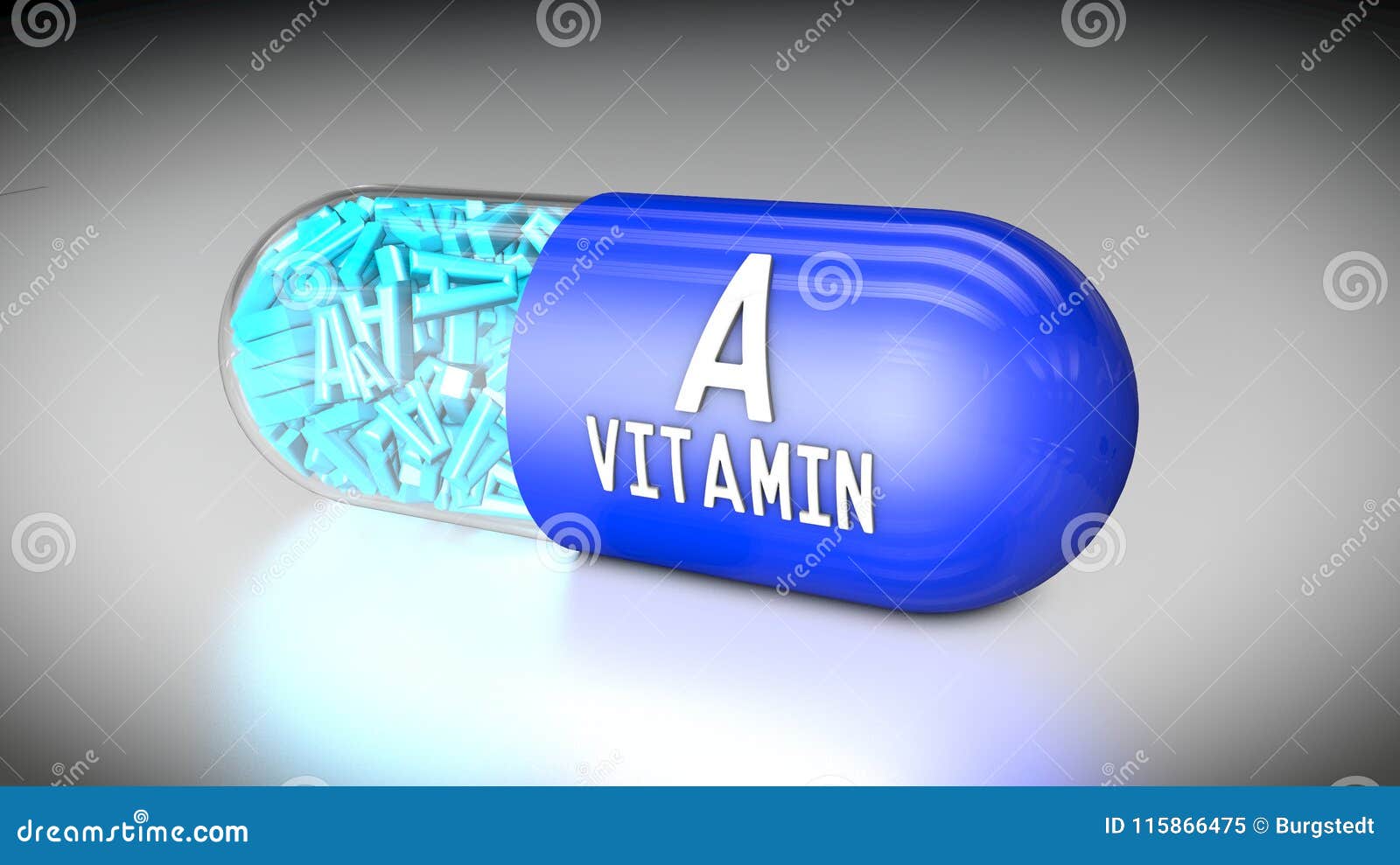 Vitamin Capsule or Dietary Supplements Stock Illustration