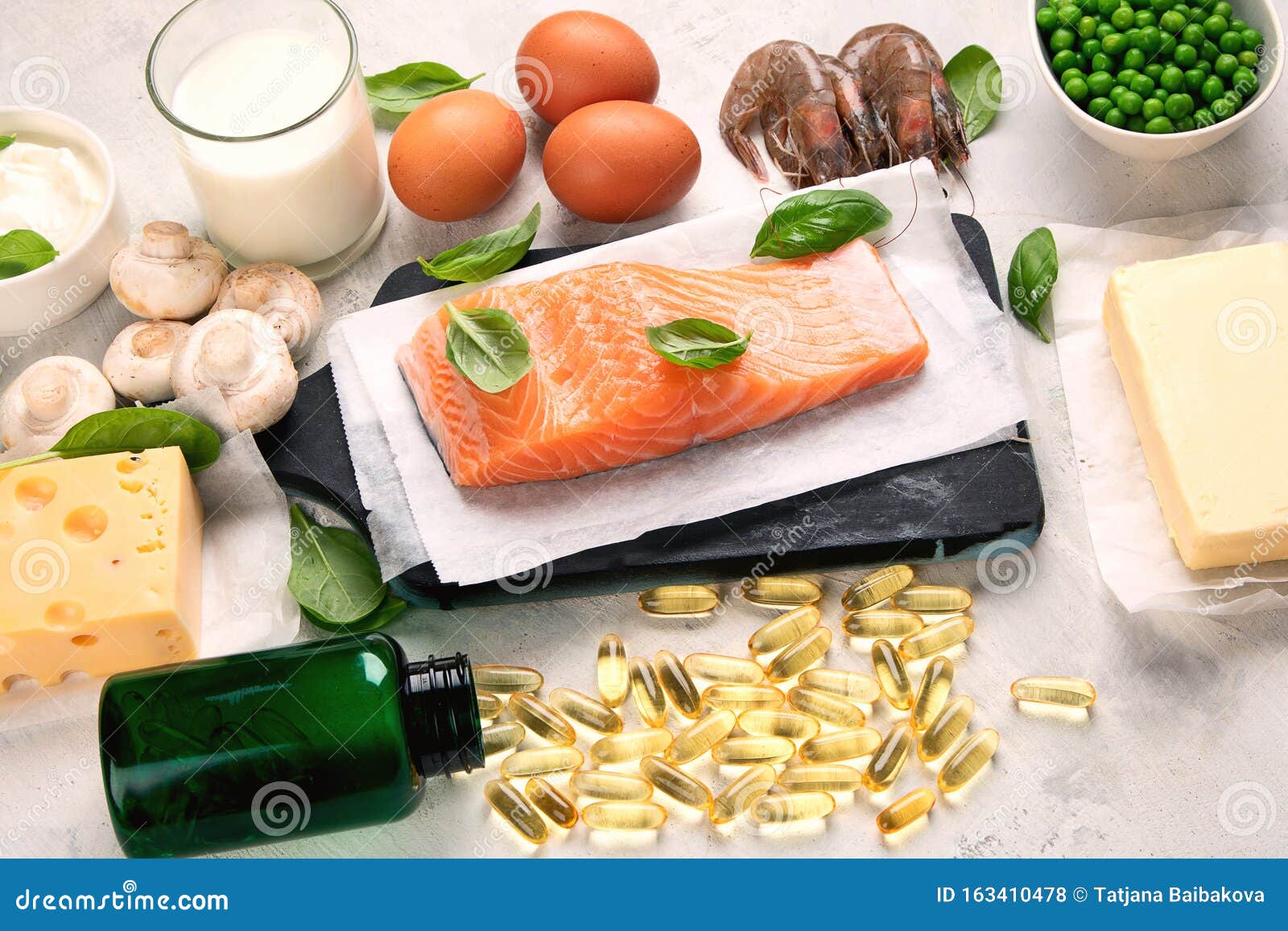 vitamin d foods and capsulas