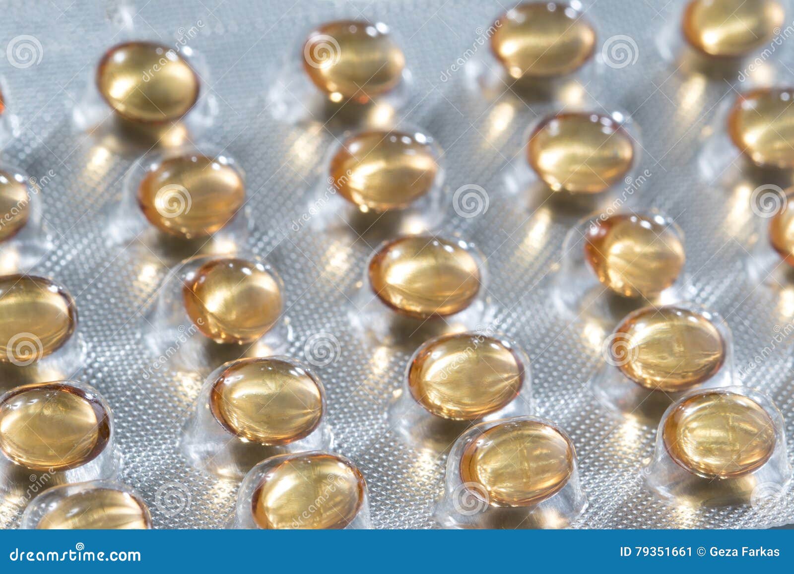 Vitamin D Pills with Fish Oil Stock Image Image of medication