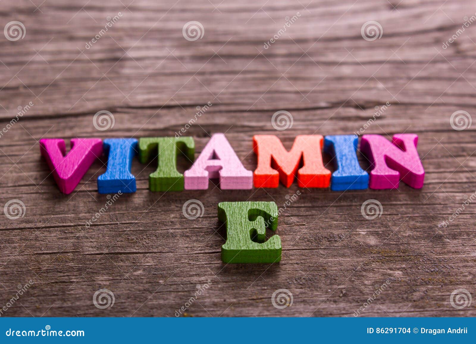 Vitamin E Word Made of Wooden Letters Stock Photo Image of letter