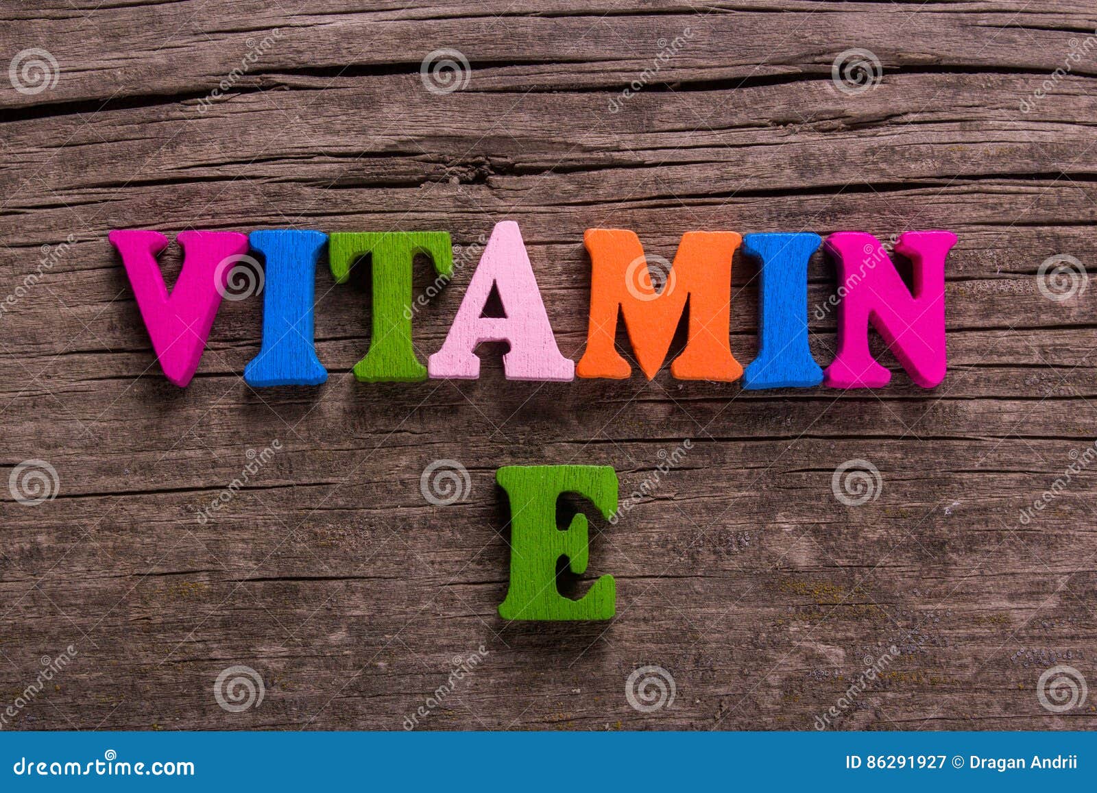 Vitamin E Word Made of Wooden Letters Stock Image Image of capsule
