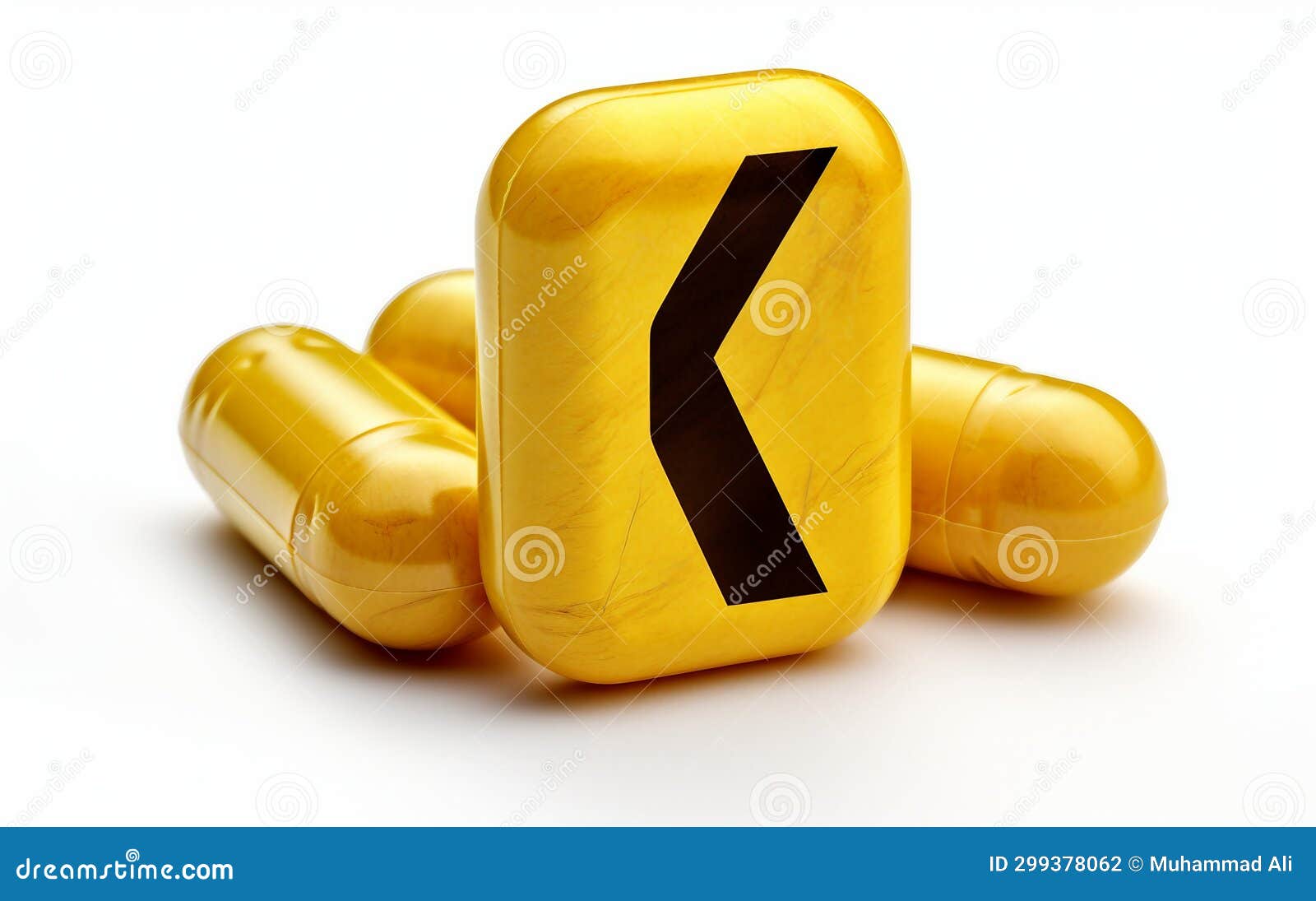 Vitamin K Supplement on White Background Stock Photo Image of focus