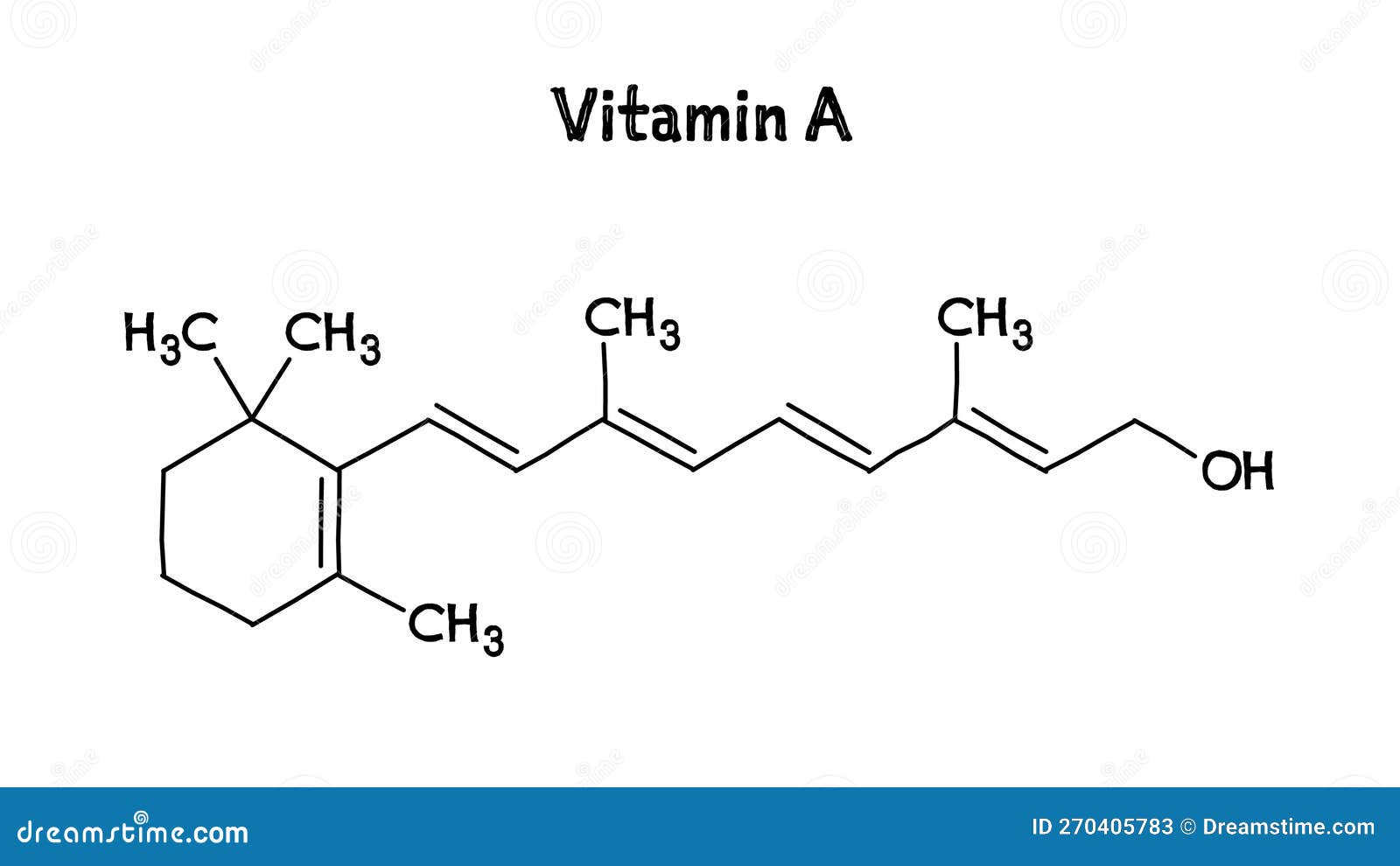 Vitamin C Structural Formula Of Molecular Structure Stock Photo