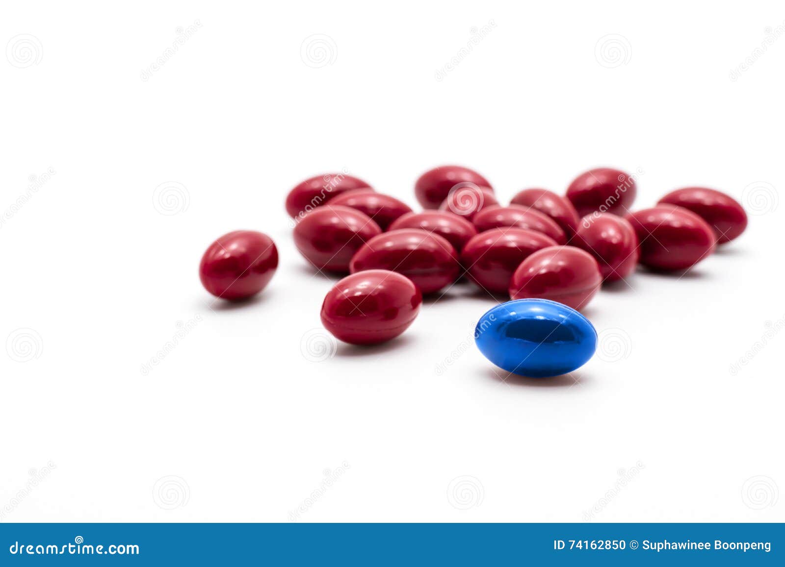 Red and choose. Red Blue Pill pile vector.