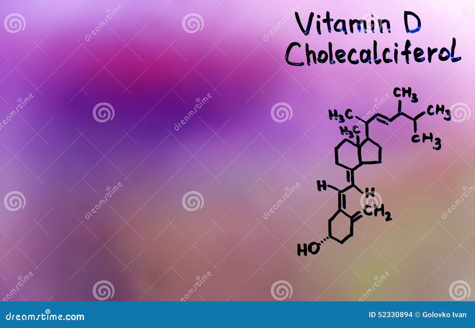 Vitamine D, Cholecalciferol Illustration Stock Illustration du