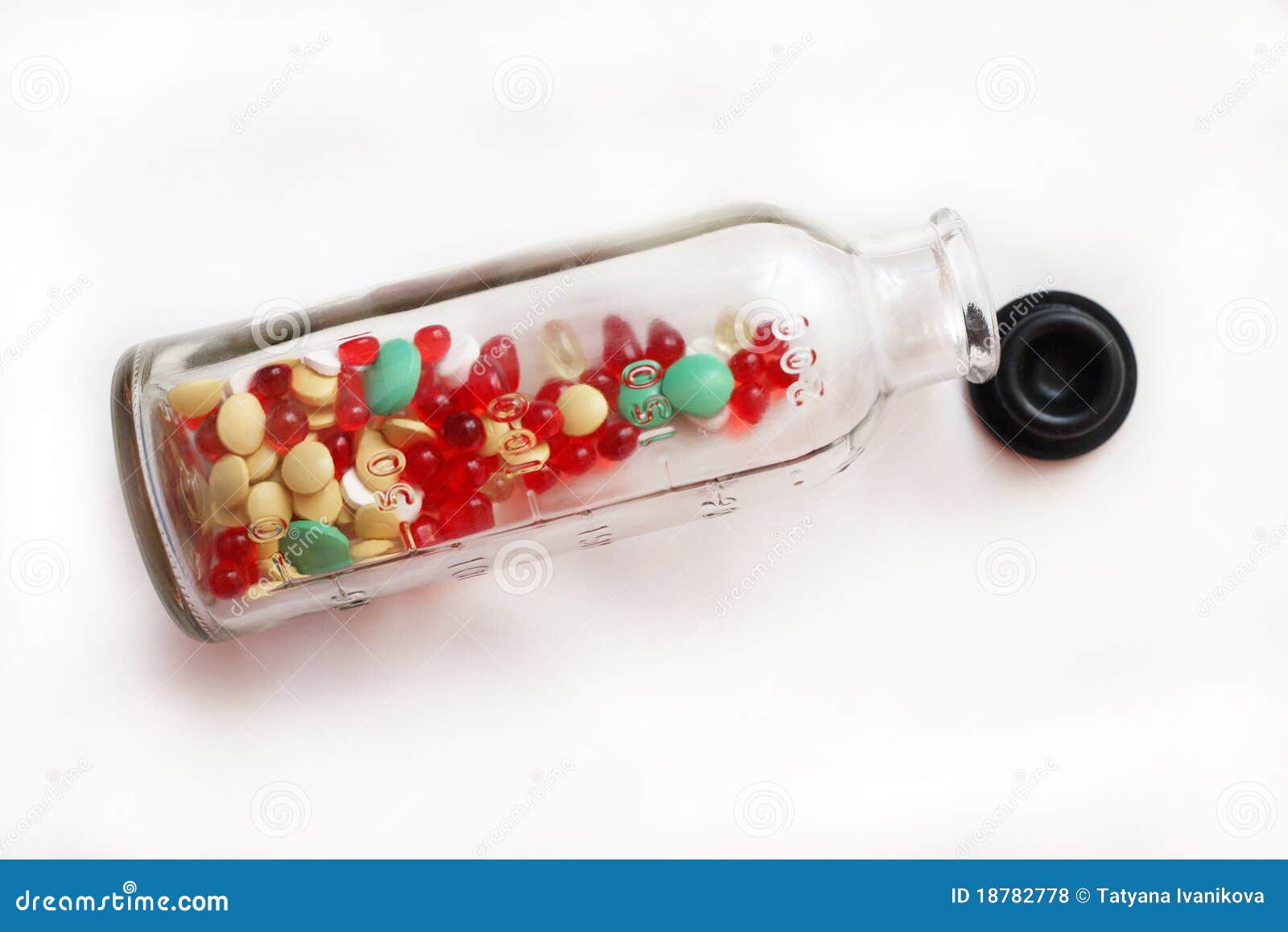 Vitamins in a small bottle