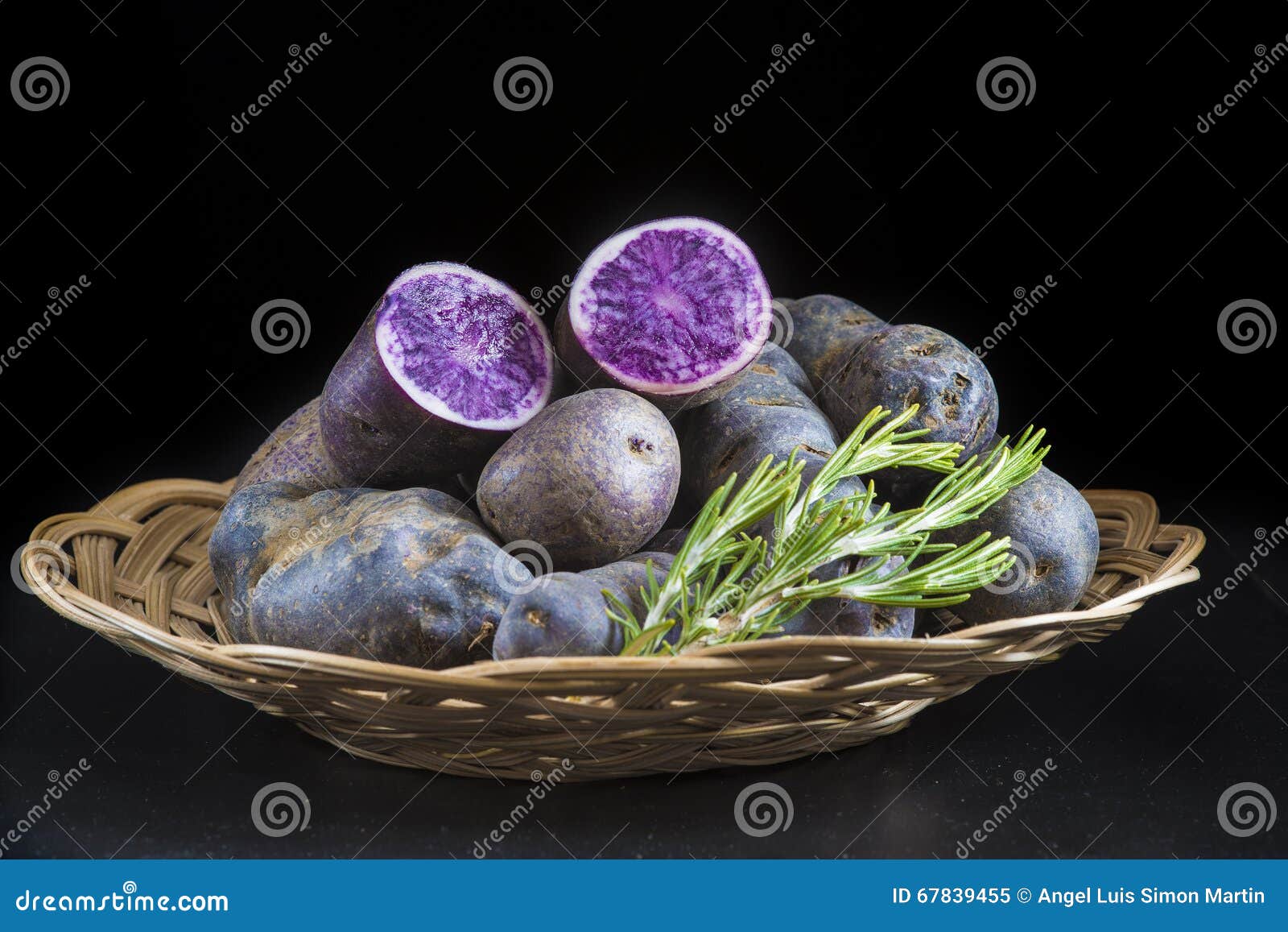Vitelotte or Blueviolet Potatoes Stock Image Image of negresse