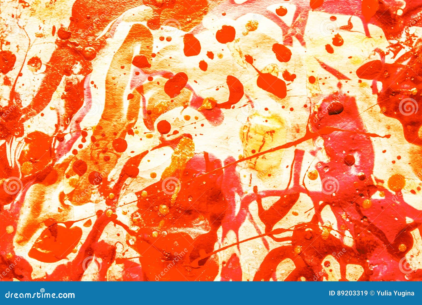 Vivid Background In Yellow Red Tones On White Backdrop Stock Image