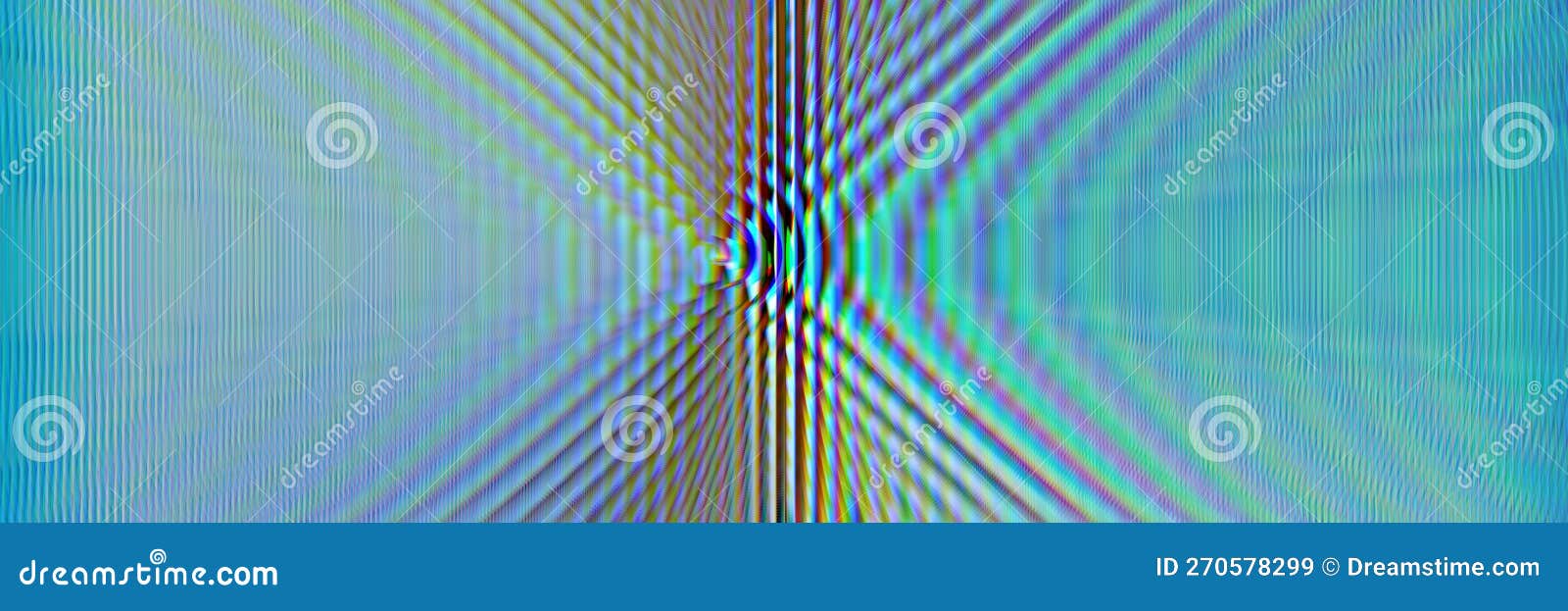 vivid blue colors error  in striped s, psychedelic disco s tech. synth wave.
