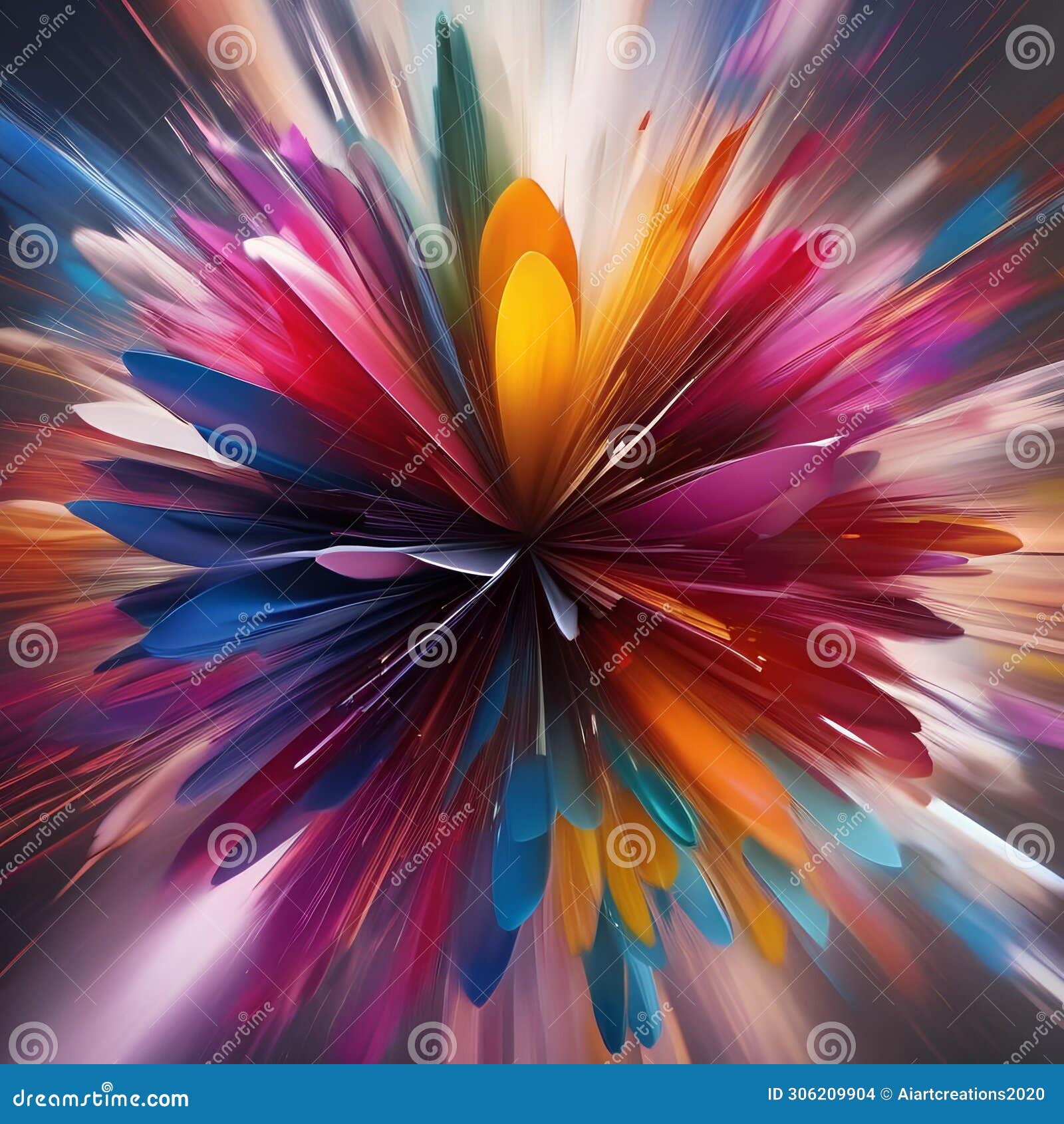 vivid bursts of color exploding in a chaotic yet harmonious arrangement, capturing attention and sparking interest2