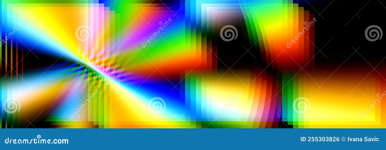 vivid colorful rainbow  in striped s, psychedelic disco s tech. synth wave