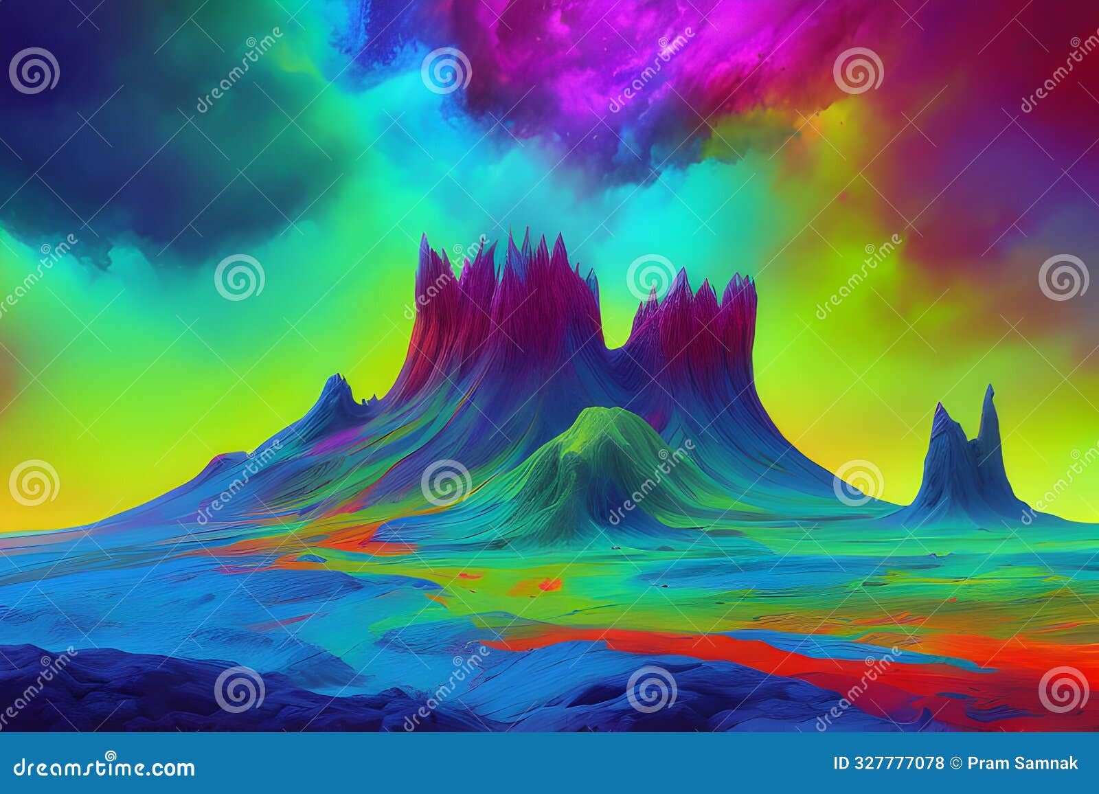 vivid extraterrestrial terrain, a cosmic odyssey.