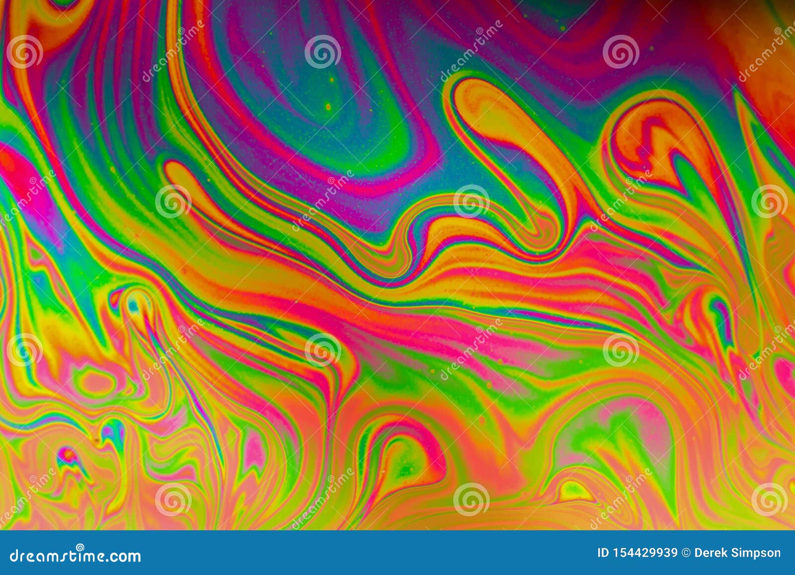 Vivid Multicolored, Trippy Abstract Showing a Rainbow Effect of ...