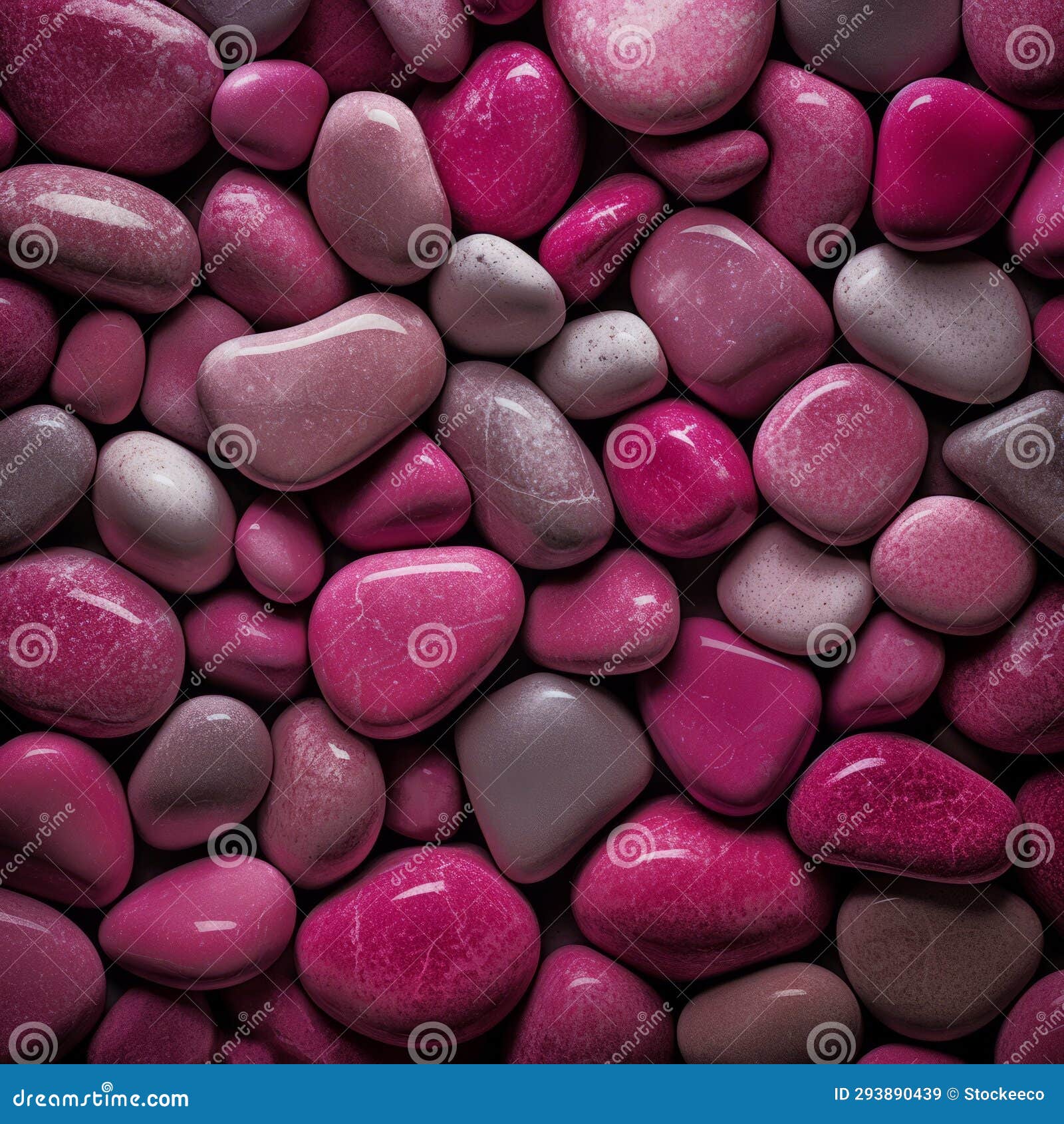 vivid pink and grey stone close-up with decorative background