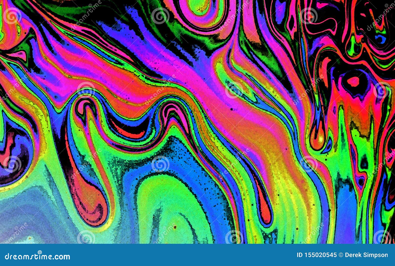 Vivid, Trippy Psychedelic Abstract Illustration Stock Image ...