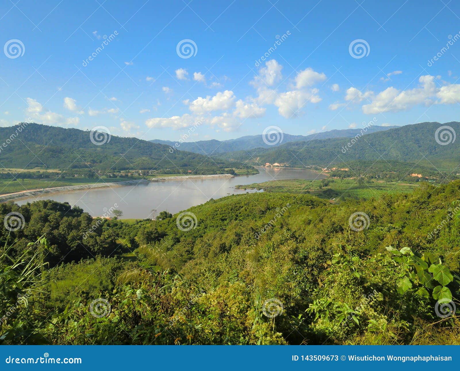 Viwe da natureza. Tailândia recolhida em Kanchanaburi