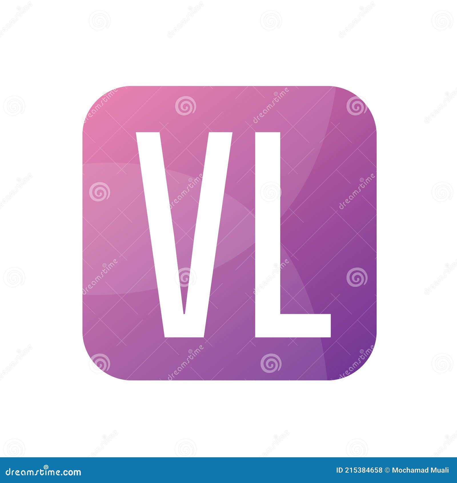 VL V L Letter Logo with Pink Purple Color and Particles Dots Design., Stock vector