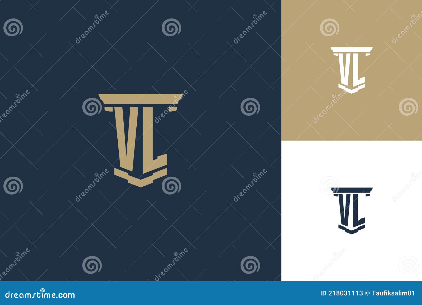 Premium Vector  Monogram vl logo design template free