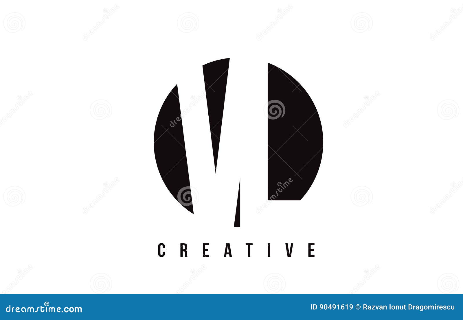 Vl v l black and yellow letter logo with swoosh Vector Image