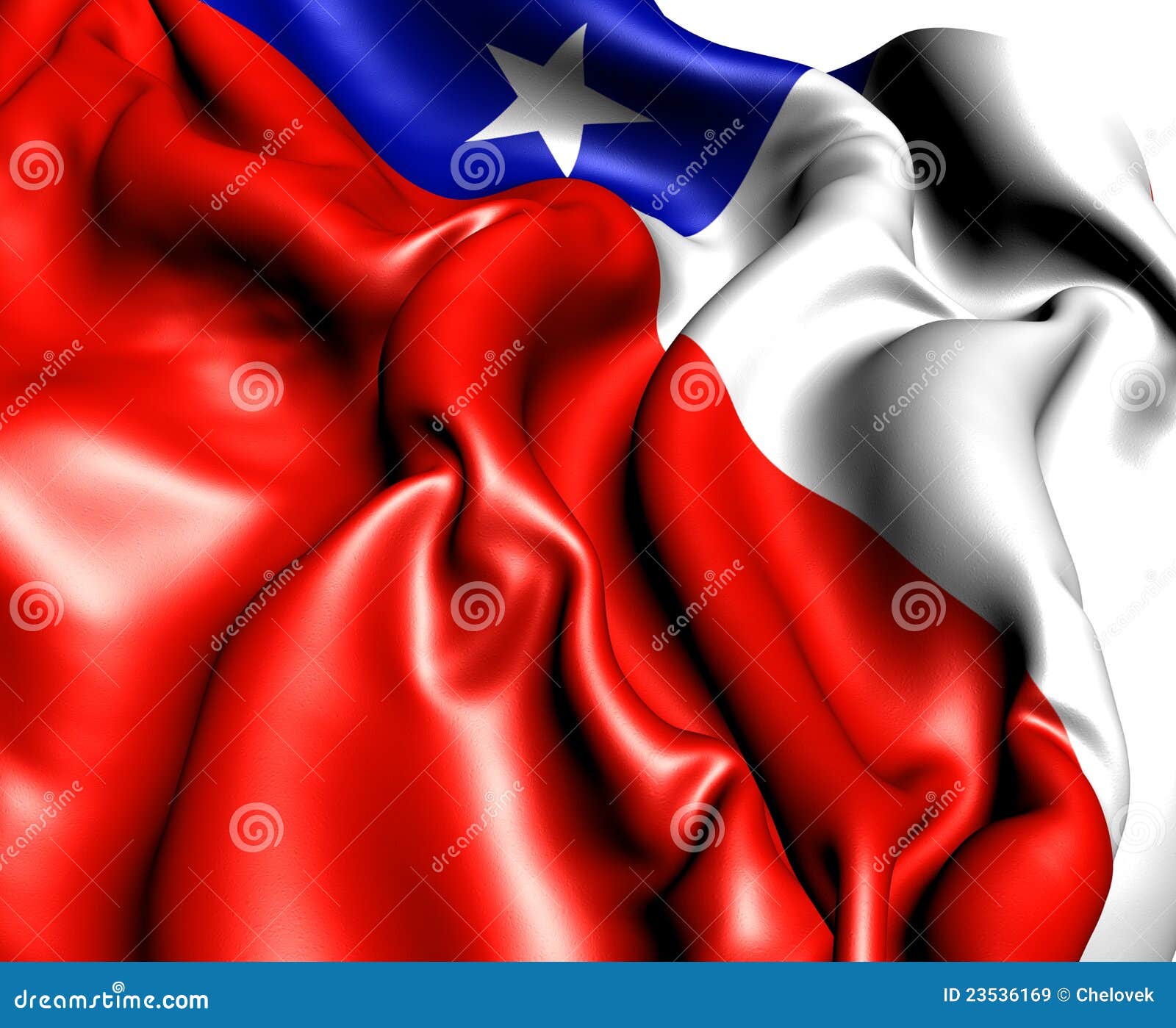 Vlag van Chili stock illustratie. Illustration of fladderen 23536169