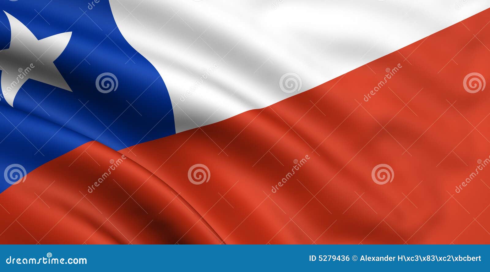 Vlag van Chili stock illustratie. Illustration of naturaliseer 5279436