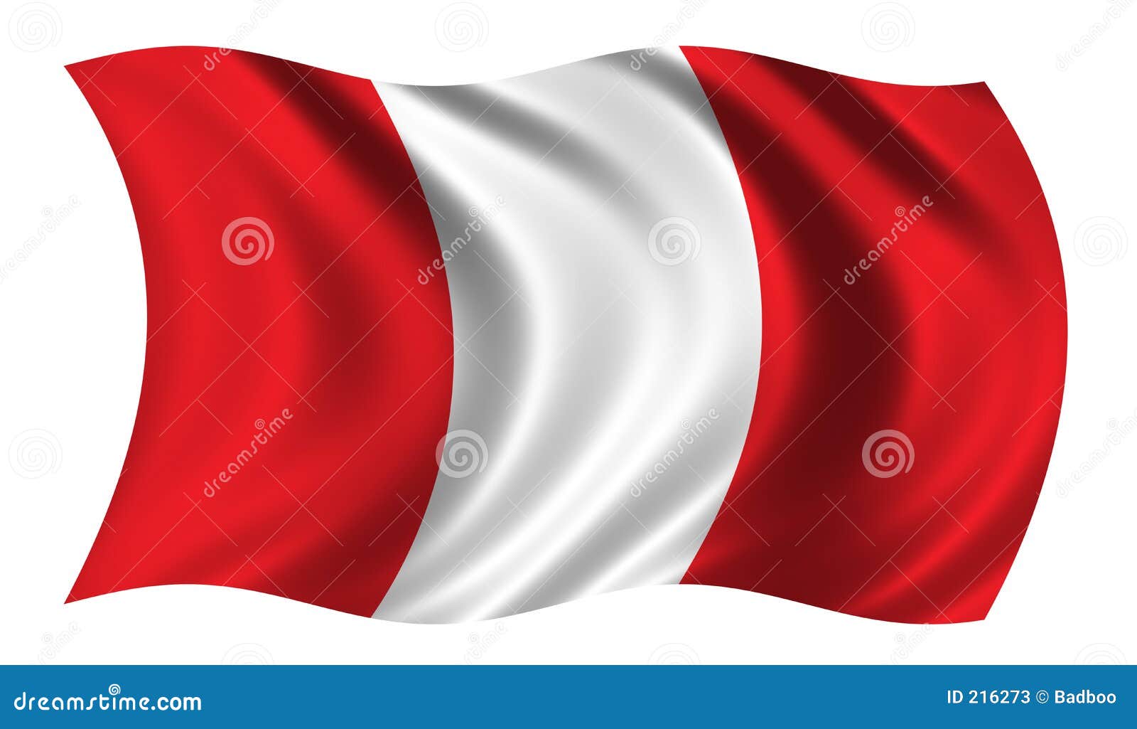 Vlag van Peru stock illustratie. Illustration of vrijheid - 216273