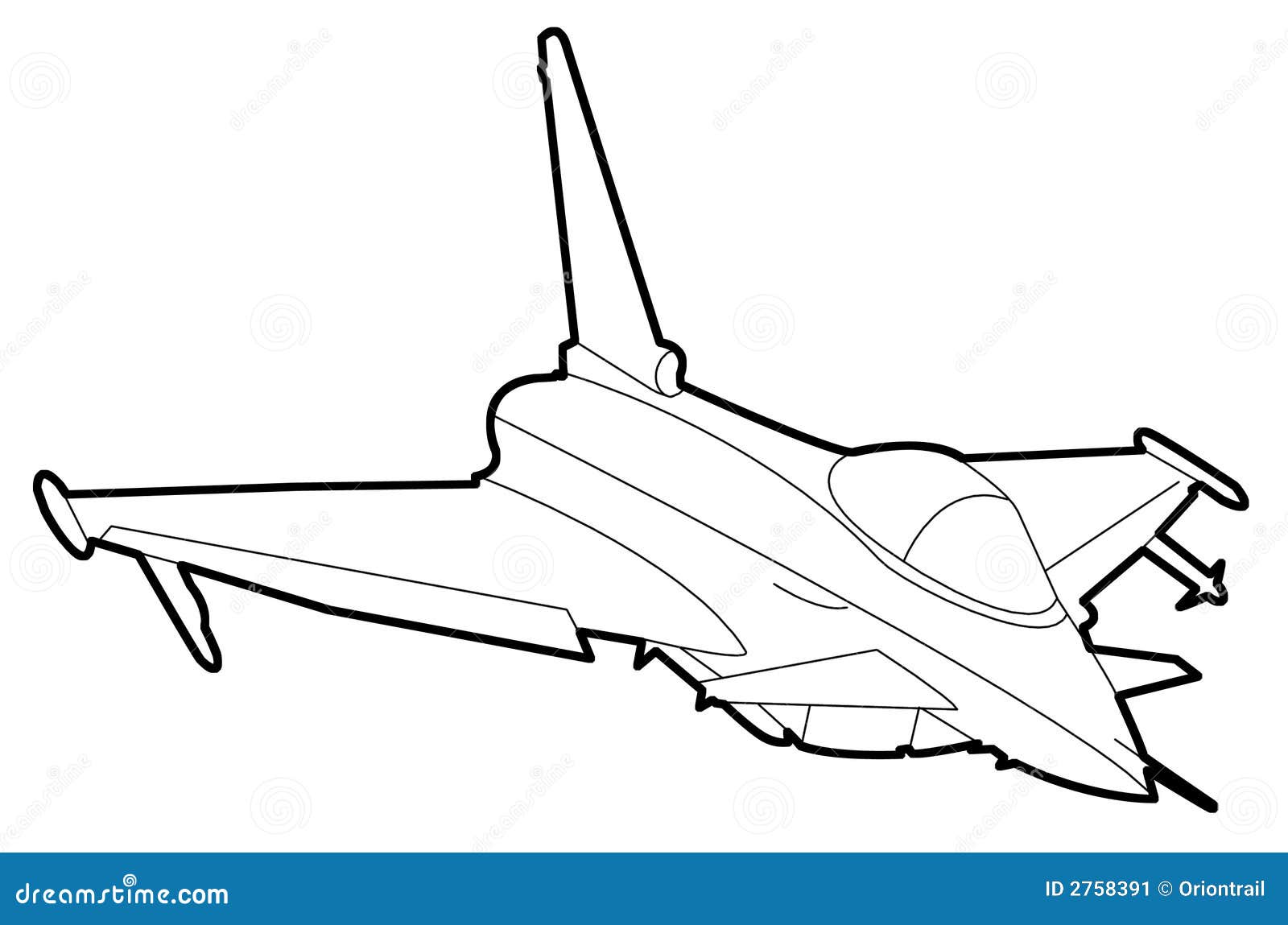 Eurofighter Typhoon. Раскраска