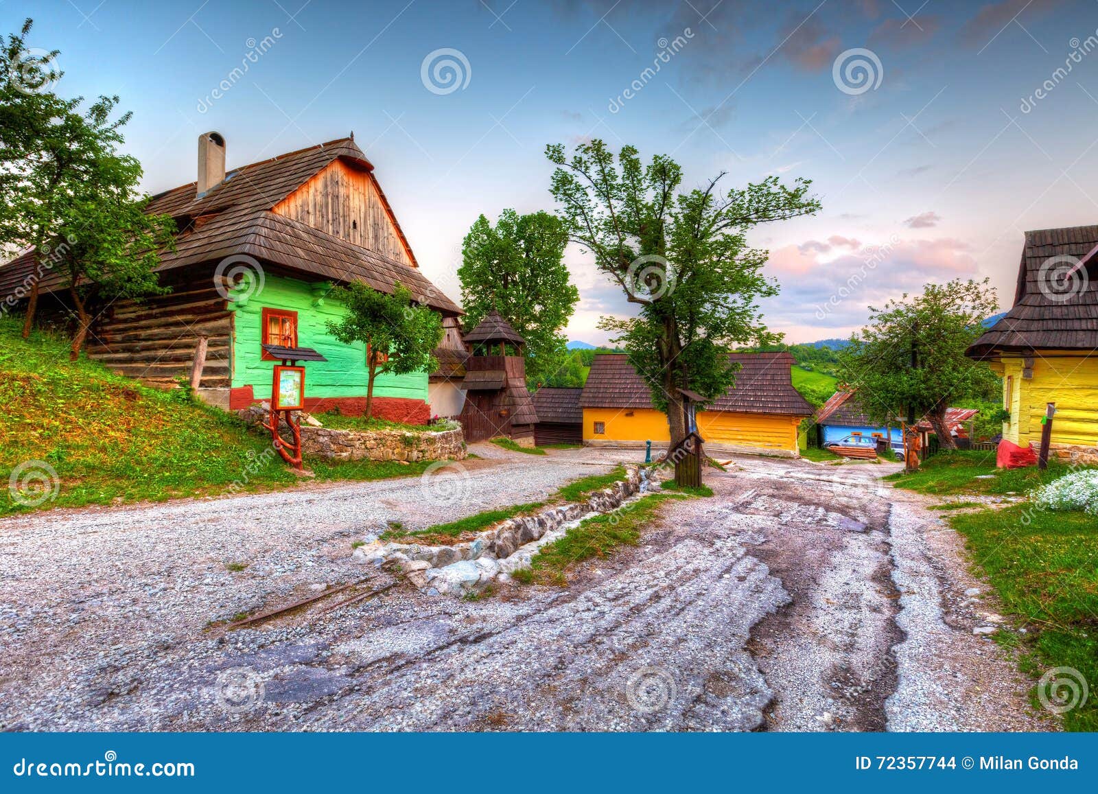 Vlkolinec foto de archivo. Imagen de cabina, registro - 72357744