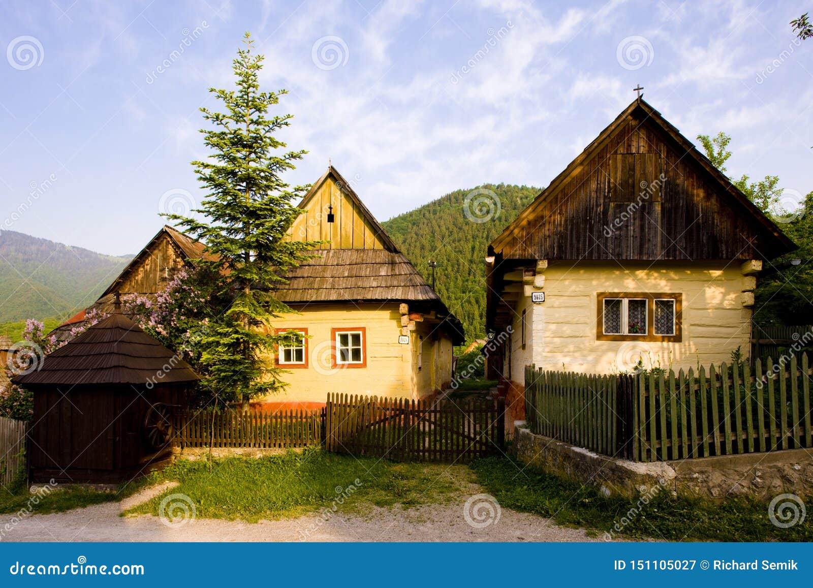 Vlkolinec, Slovakia stock image. Image of exteriors - 151105027