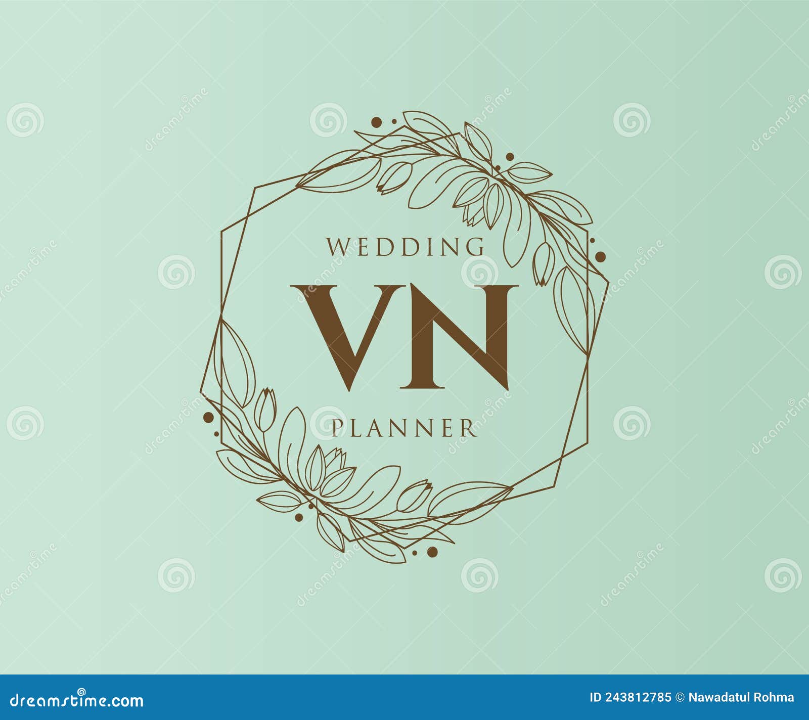 vn-initials-letter-wedding-monogram-logos-collection-hand-drawn-modern