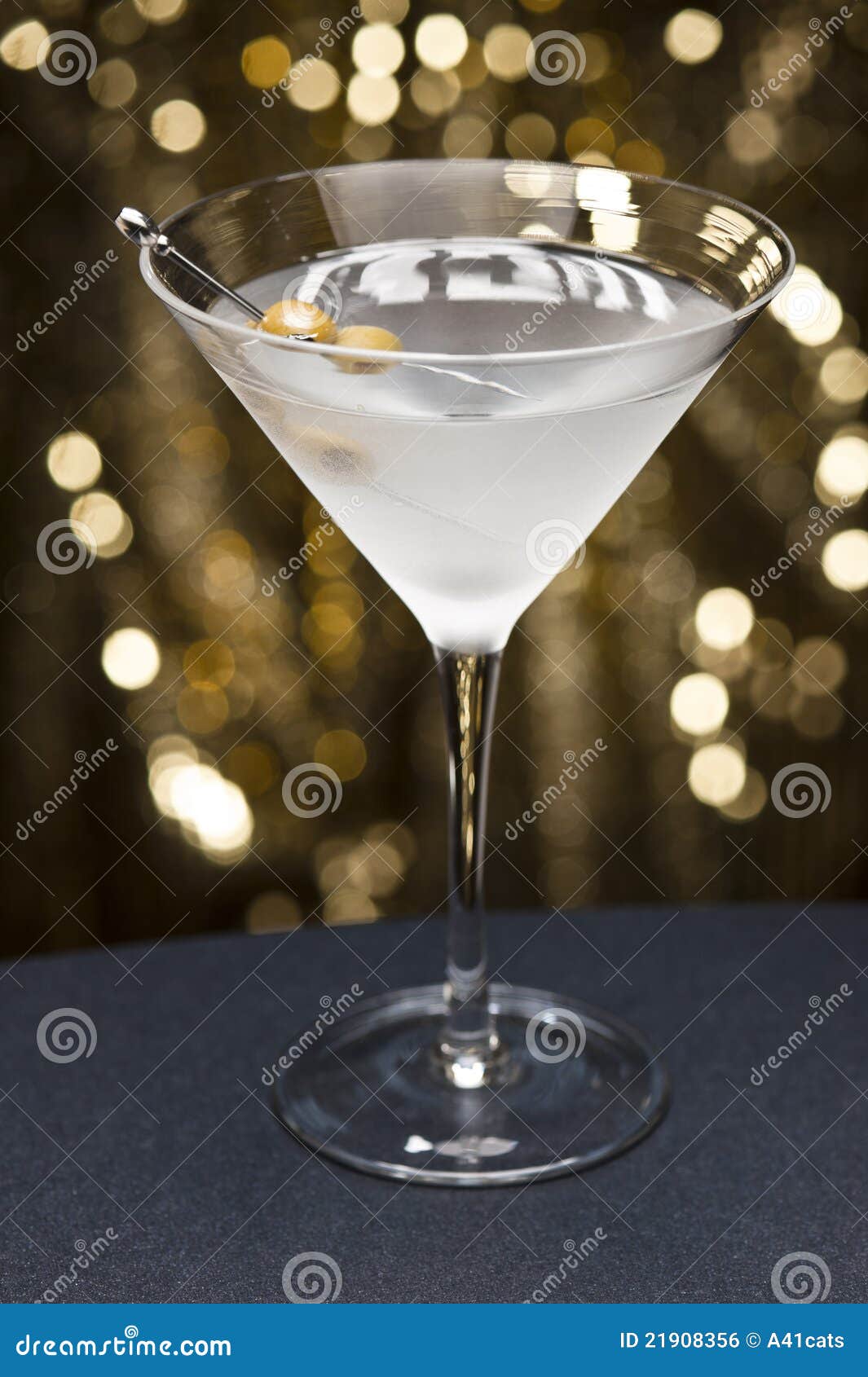 Vodka Martini with Olive Garnish Stock Photo Image of cocktail, cool