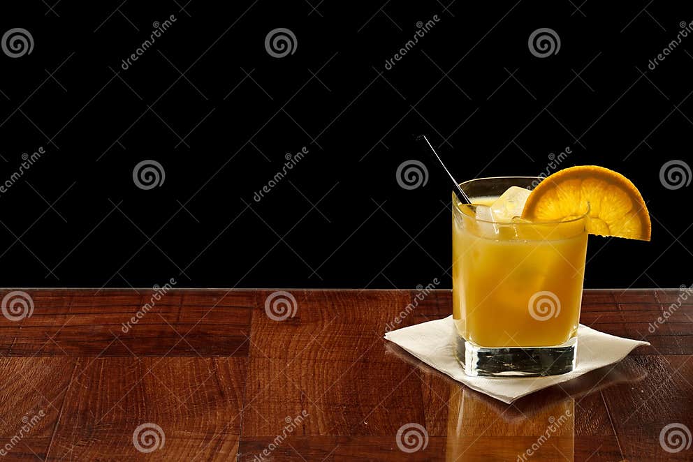 Vodka and orange juice stock photo. Image of reflection 23517118