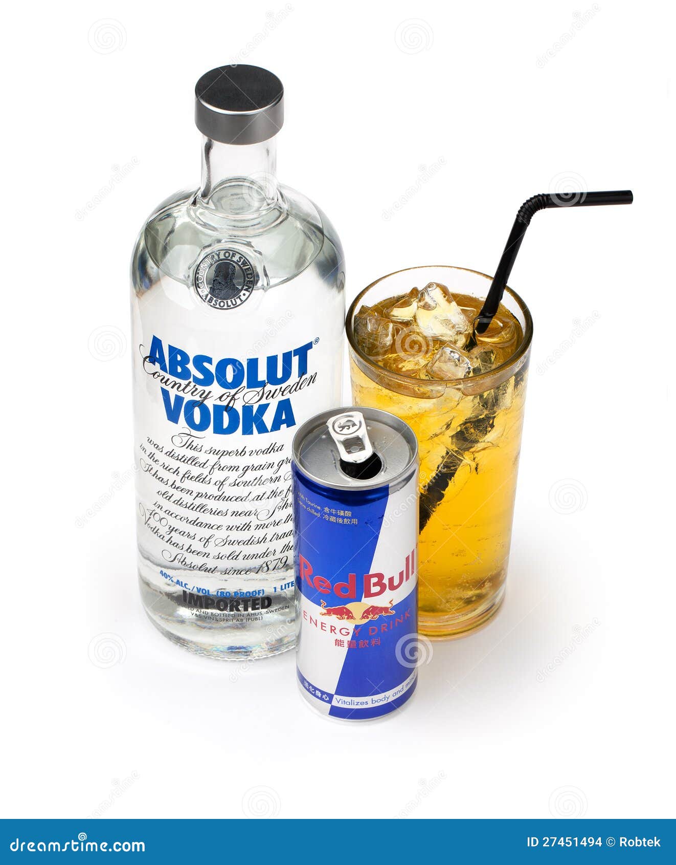 Vodka Redbull e miscela immagine stock editoriale. Immagine di bevanda
