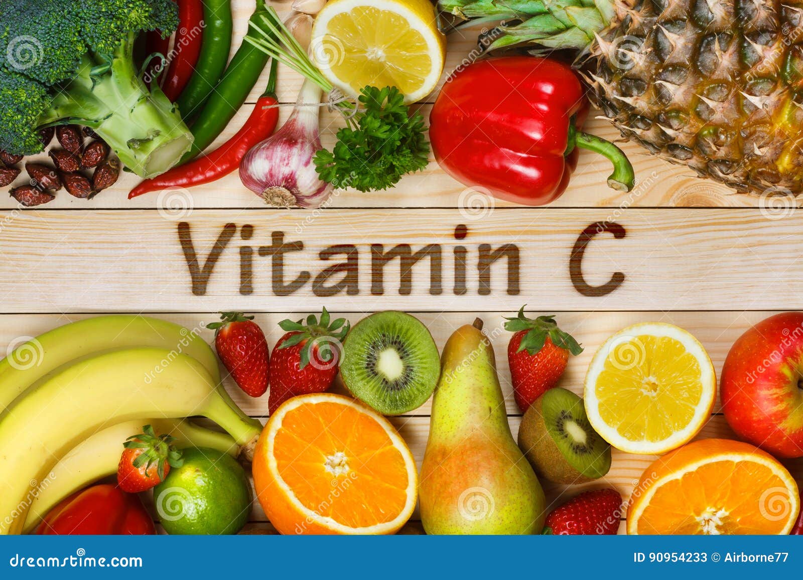 Voedsel Hoog Vitamine C afbeelding. Image gezond 90954233