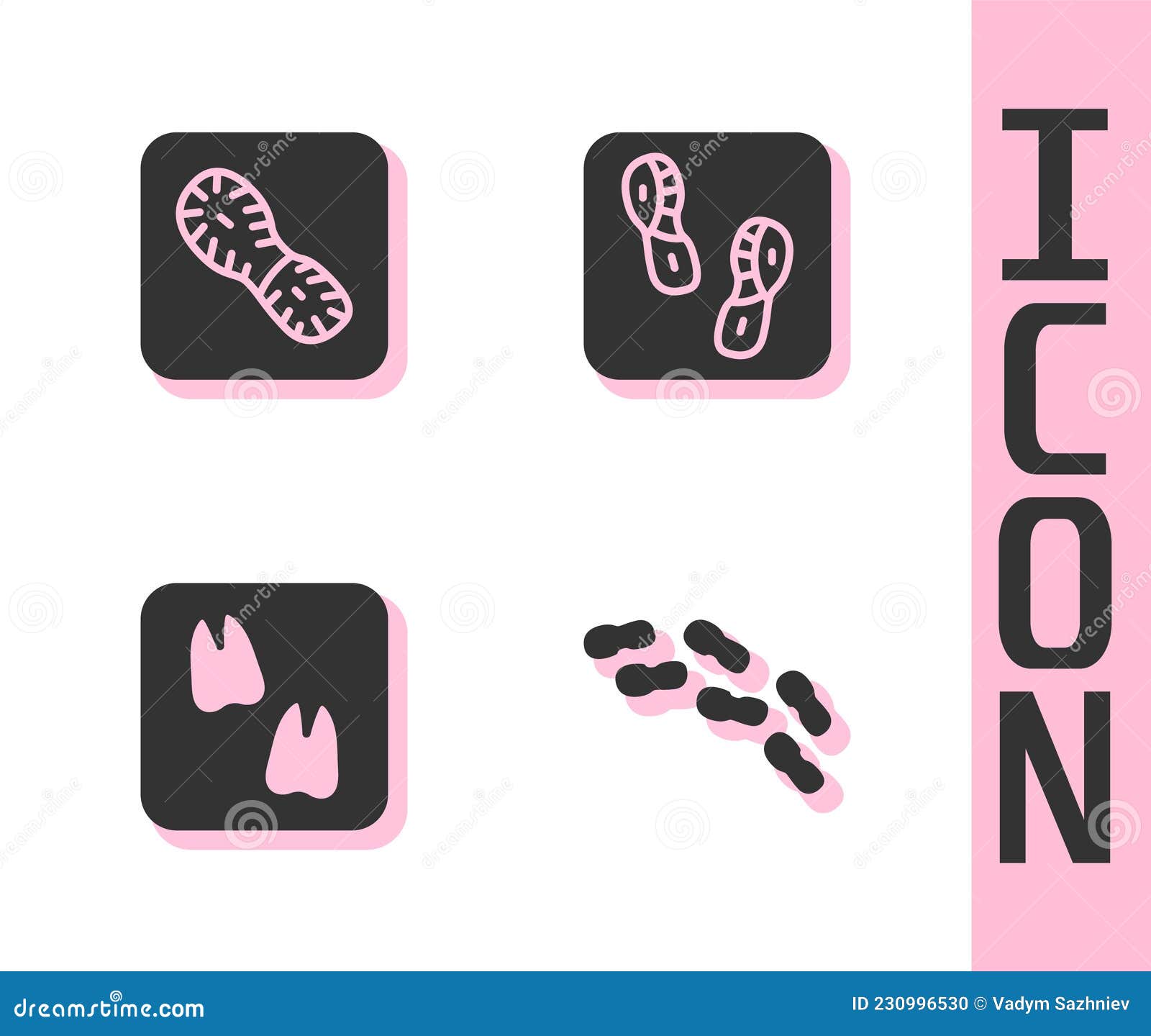 Voetafdrukken Van Voetsporen Van Kamelenpoot En Pictogram Instellen. Vector Vector Illustratie - Illustration Of Dier, Voetafdruk: 230996530