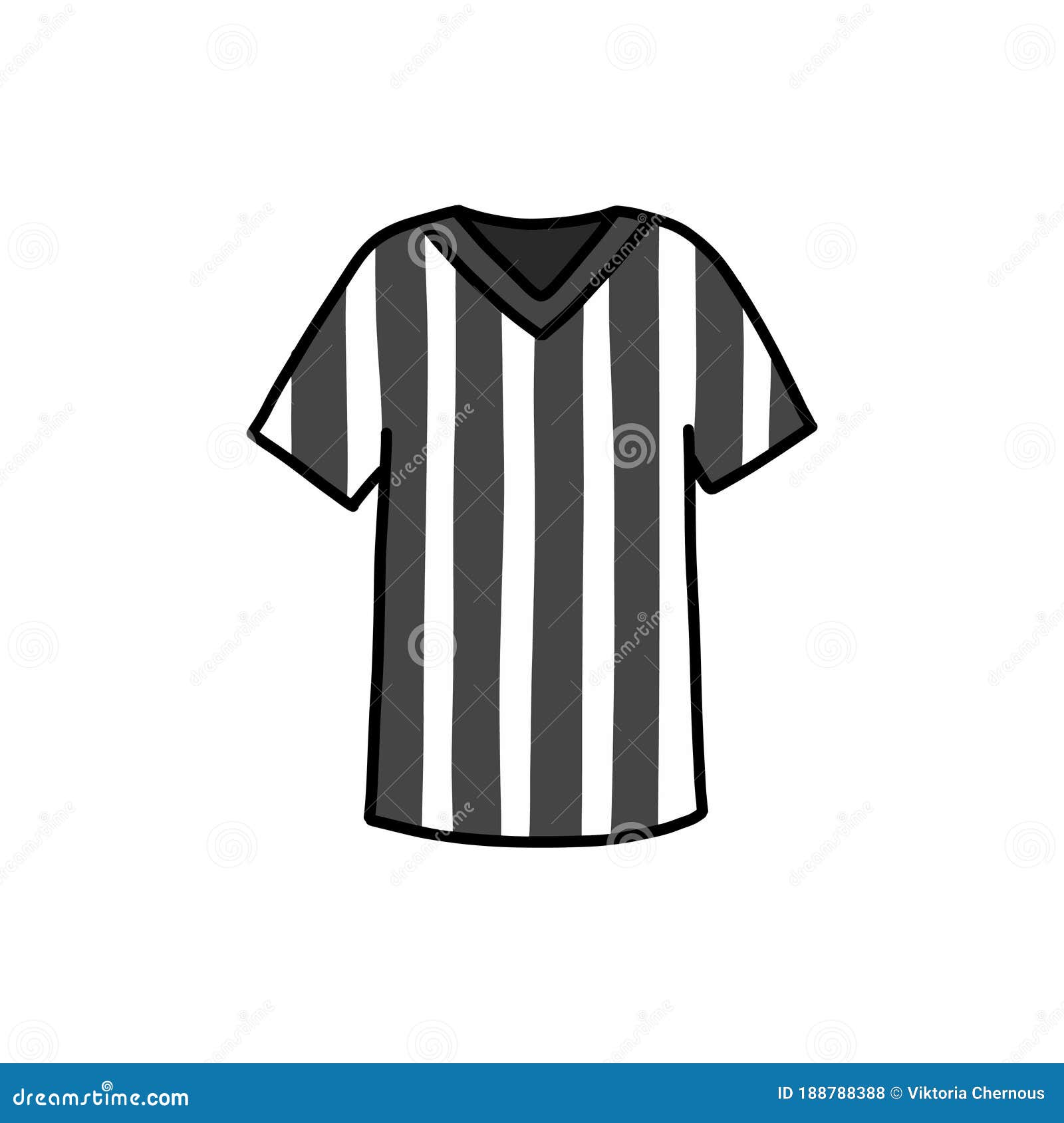 Voetballer Uniform Pictogram Doedle Vector Kleurenillustratie Stock ...