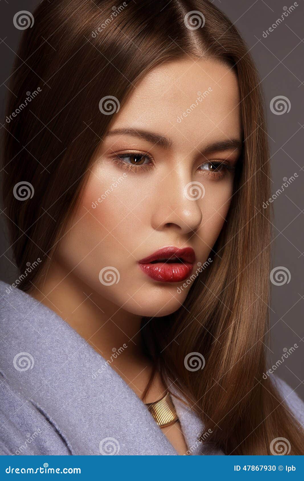 Vogue Style. Portrait of Young Luxurious Posh Woman Stock Photo - Image ...