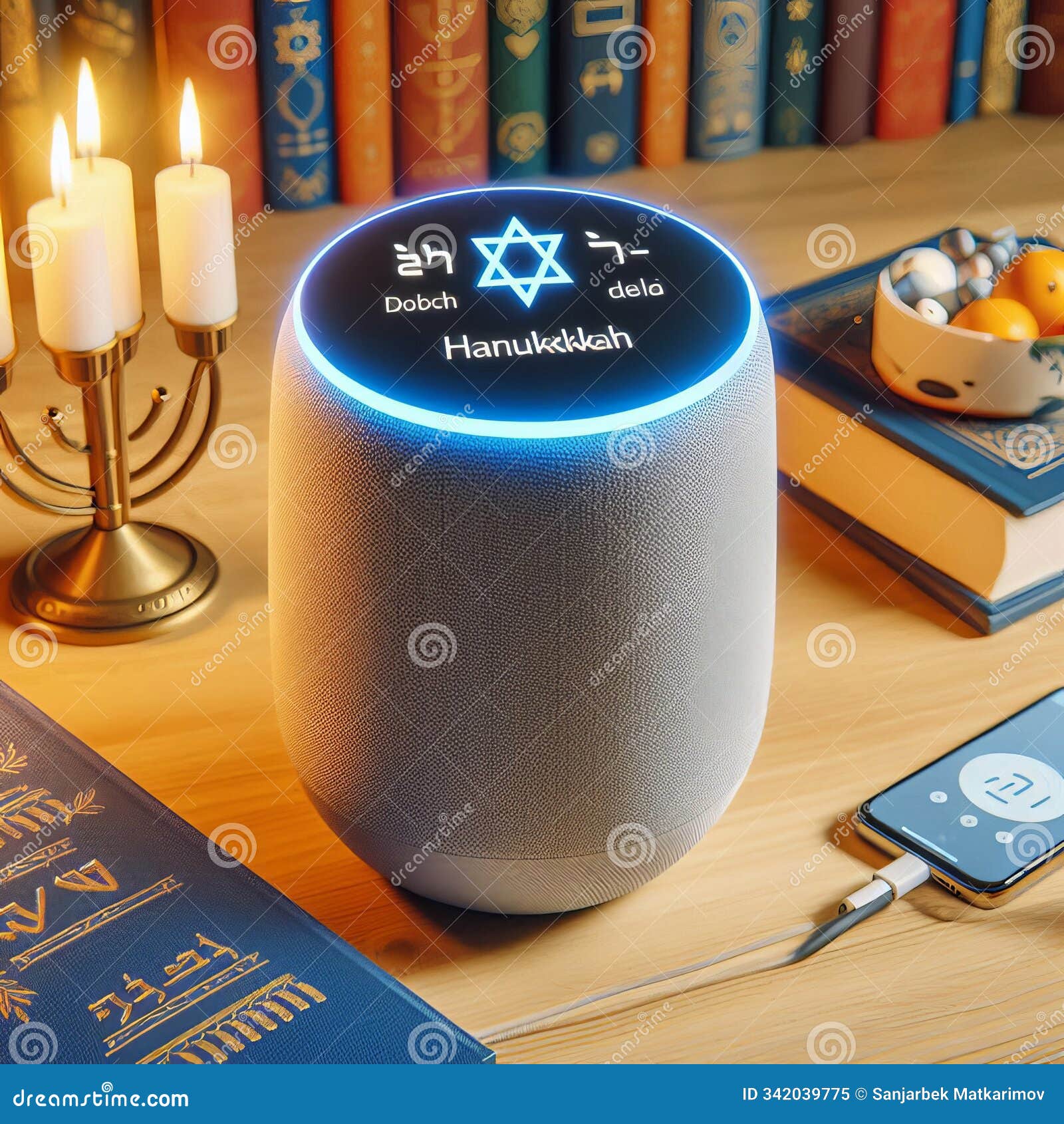 a voice activated assistant that provides hanukkah related infor